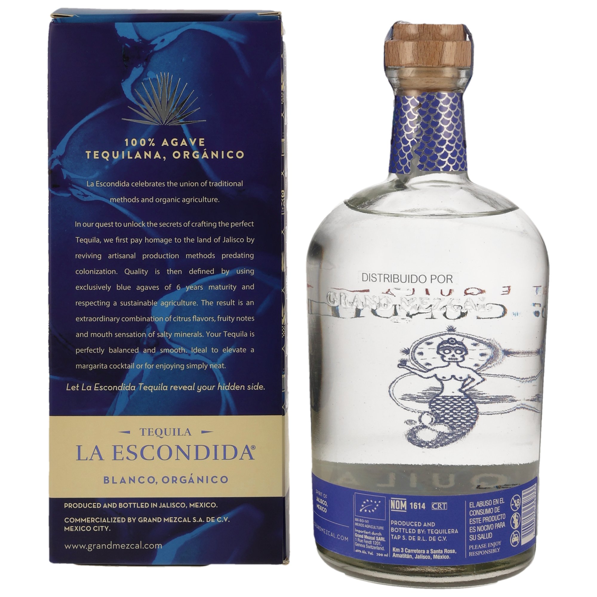 La Escondida Tequila Blanco - Organico 40%