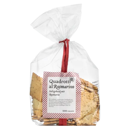 Quadrotti al rosmarino 200g.