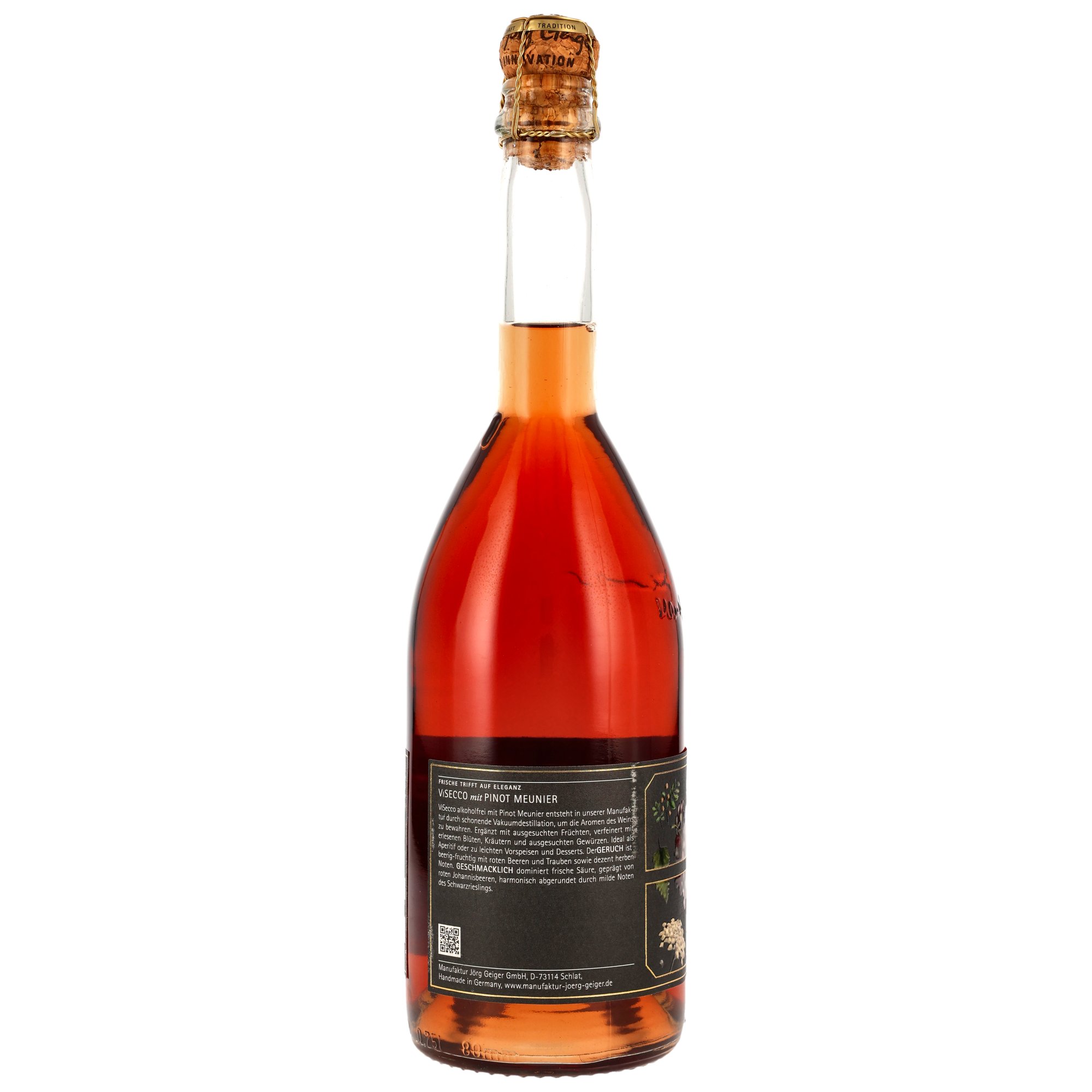 Manufaktur Jörg Geiger - ViSecco Pinot Meunier Alkoholfrei - MHD: 06/2027