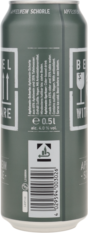BEMBEL-WITH-CARE Apfelwein-Schorle 4% 0,5l inclusive 25 Cen Pfand