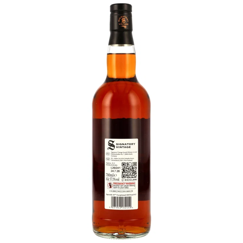 Secret Speyside (M) 2008/2026 - 18 y.o. - Sig 100 PROOF Exceptional Edition #17 57,1%