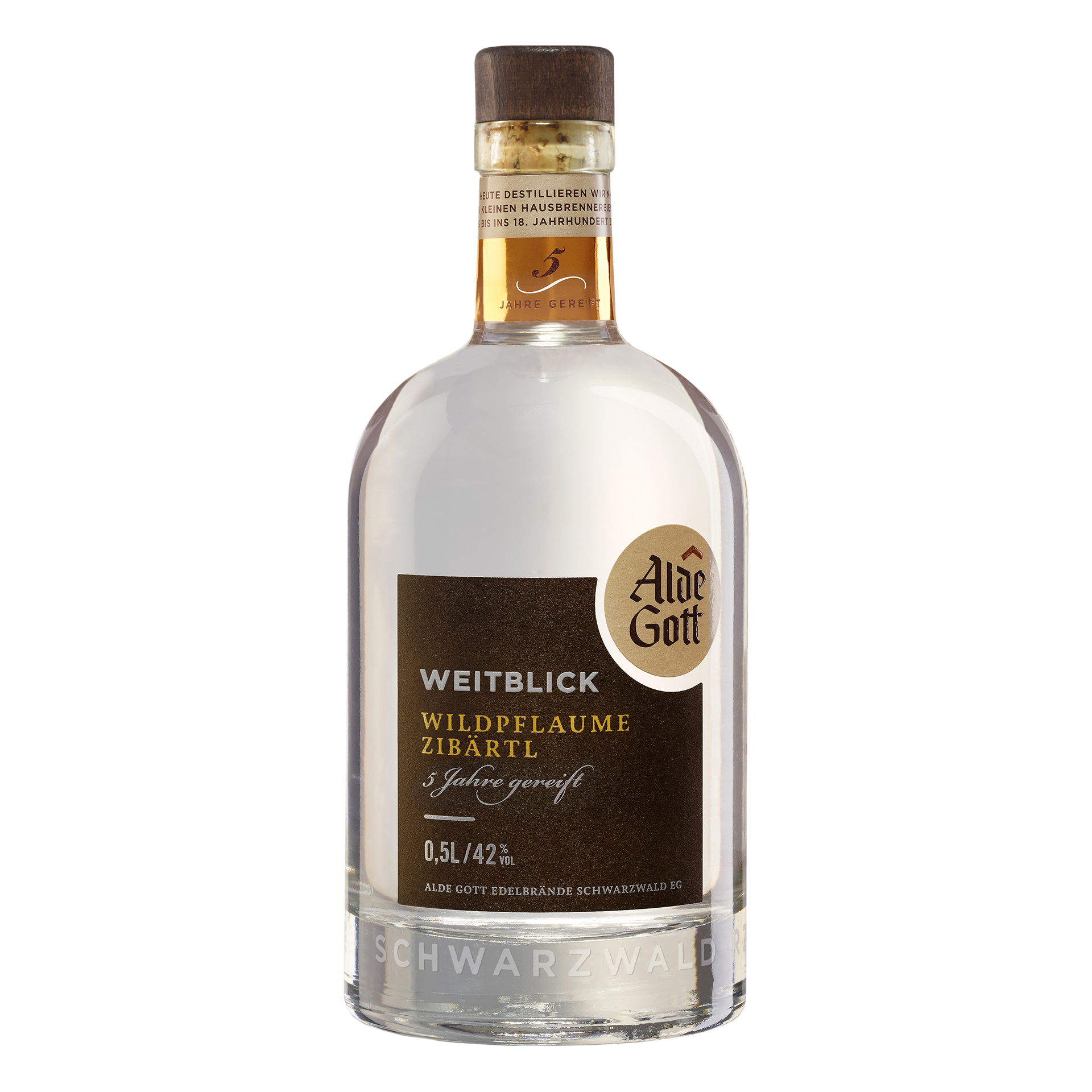 Alde Gott Wildpflaume Zibärtl 42% - 0,5l.