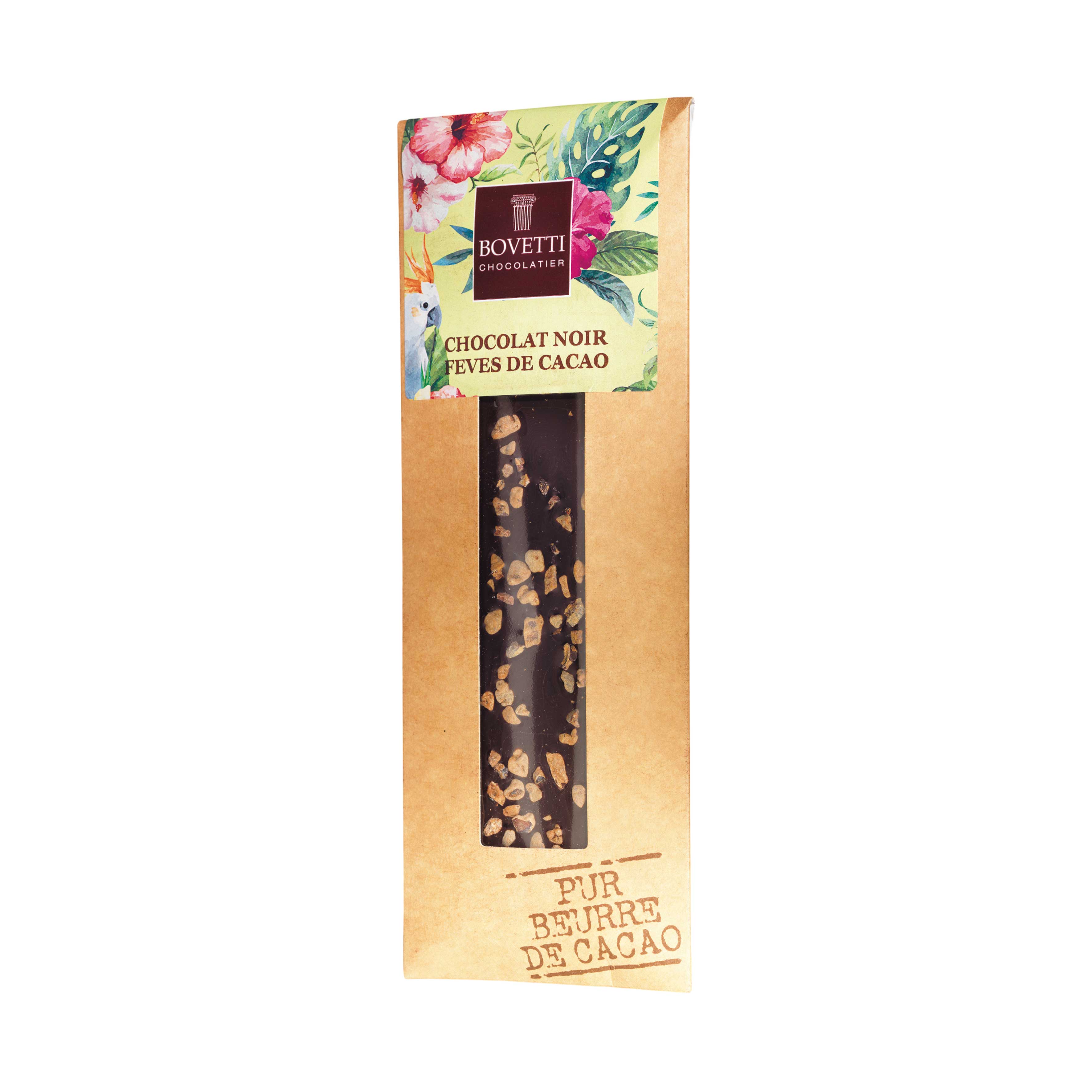 BOVETTI - Zartbitterschokolade 73% - Kakaobohnen 50g