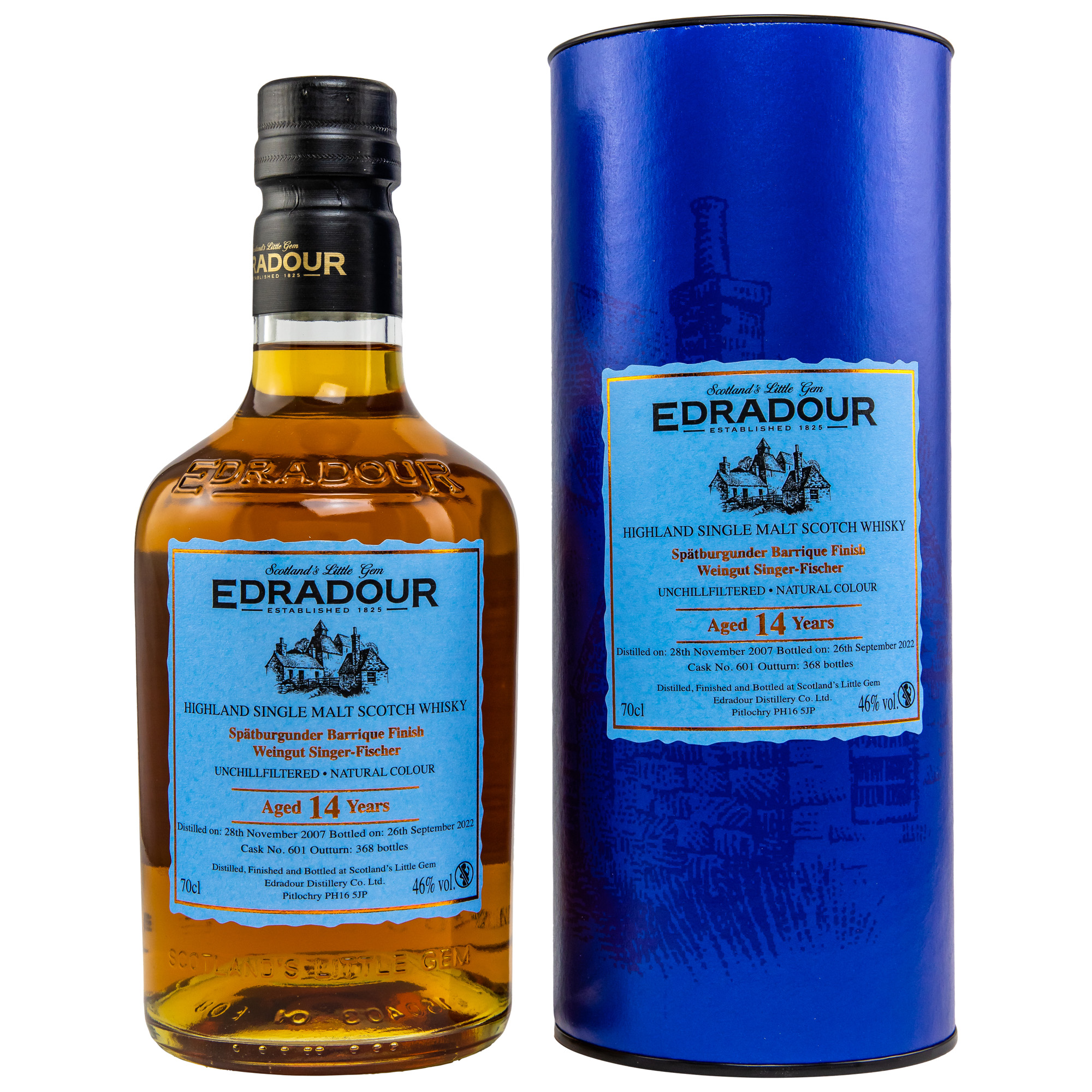 Edradour 2007/2022 - 14 y.o. Spätburgunder #601 SINGER FISCHER 46%