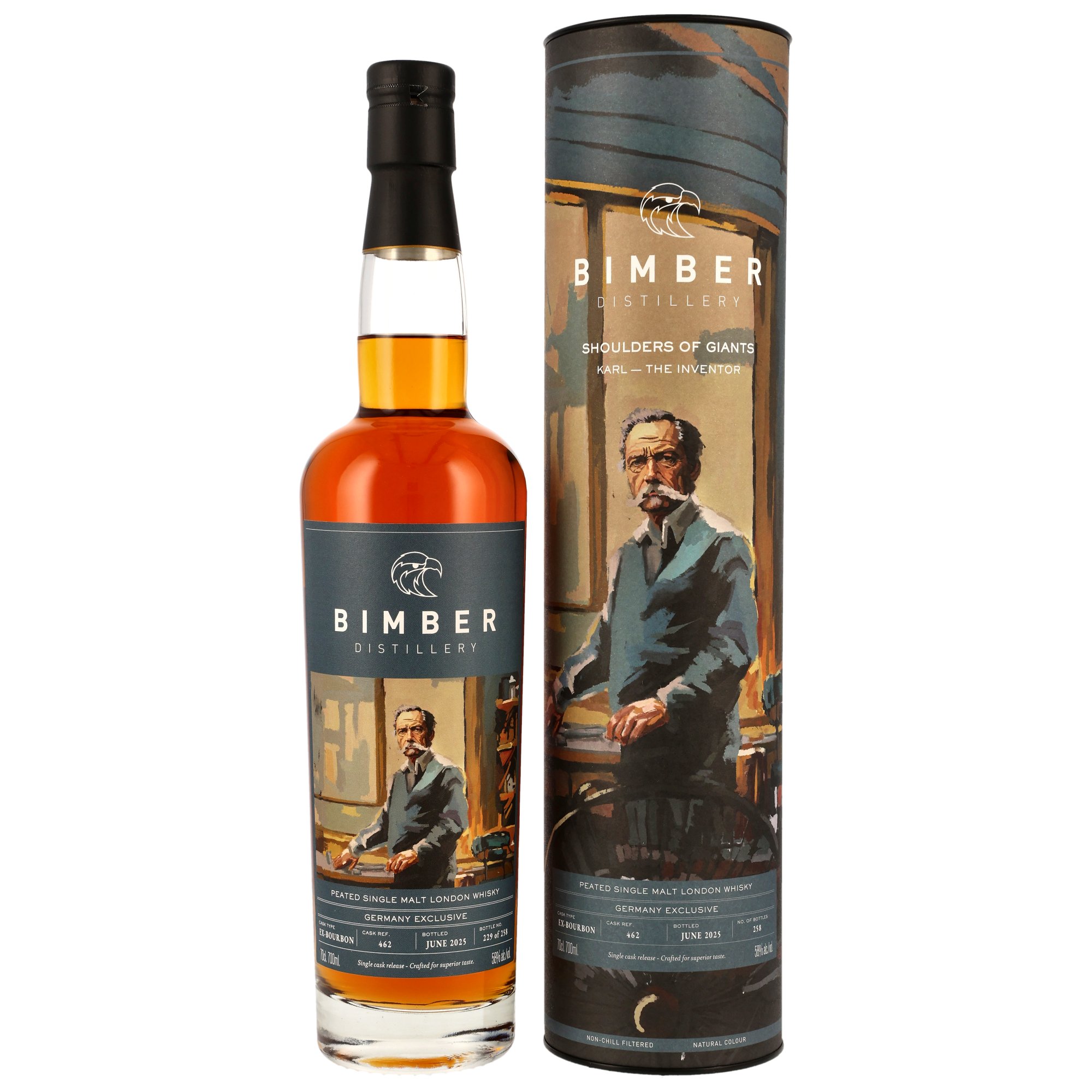 Bimber Single Malt London Whisky - Peated - Bourbon Cask #462 - Shoulder of Giants - Karl