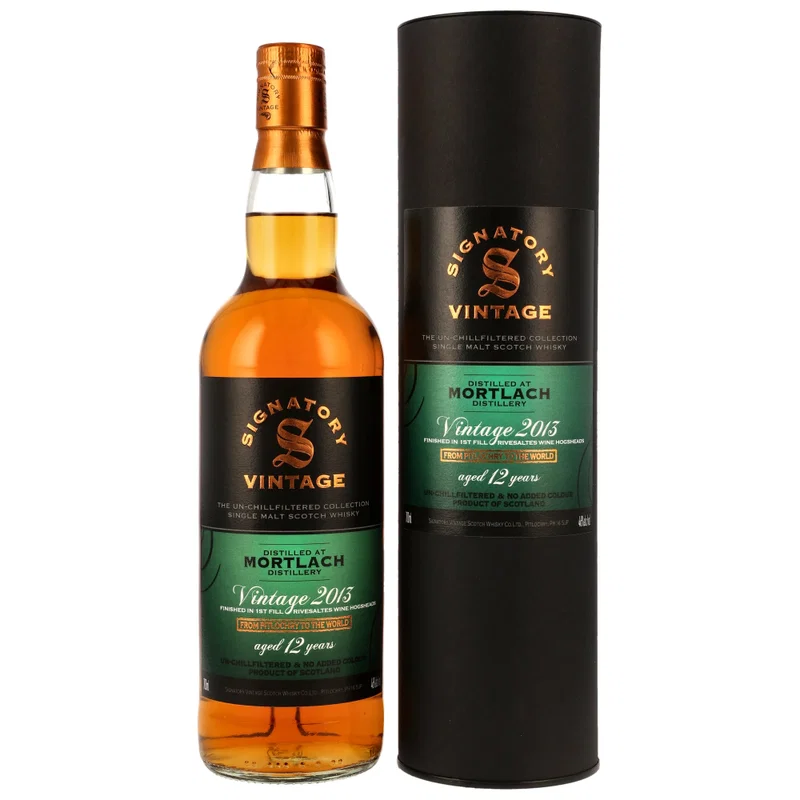 Mortlach 2013/2026 - 12 y.o. - 1st Fill Rivesaltes HHD Finish #104, 105, 107, 109, 110 - Sig un-chill 46%