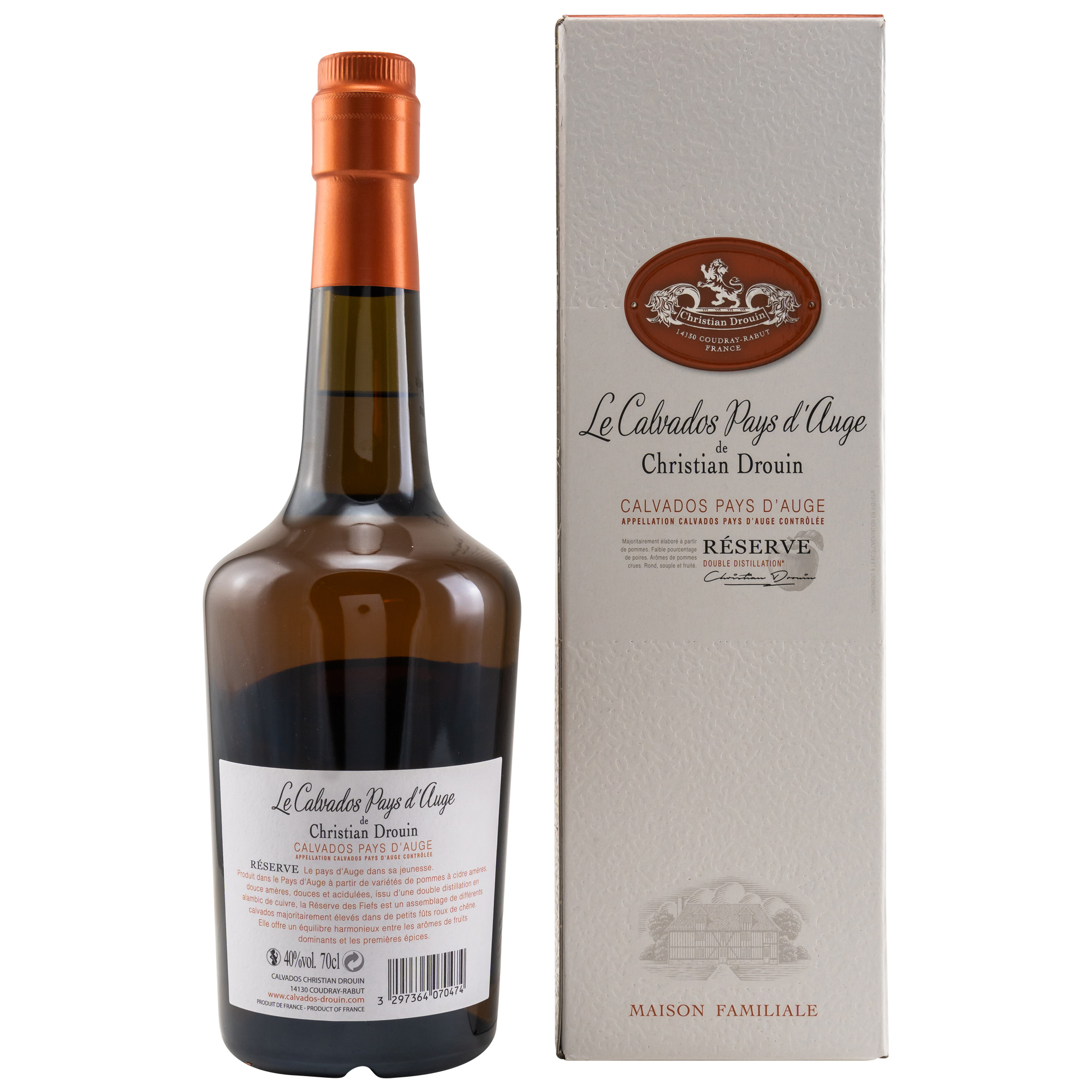Christian Drouin Reserve Calvados Pays d'Auge - 40%