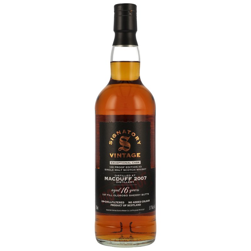 Macduff 2007 - 16 y.o. - Signatory 100 PROOF Exceptional Edition #3