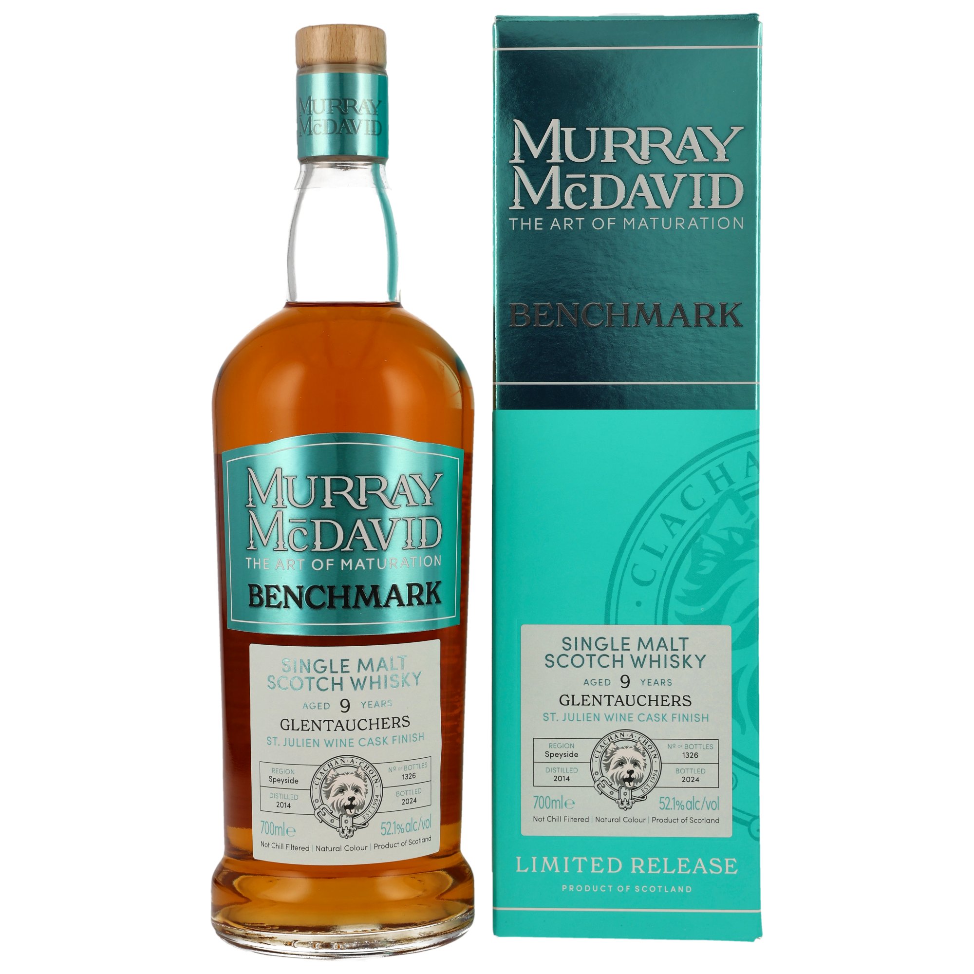 Glentauchers 2014/2024 - 9 y.o. - St. Julien Wine Cask - Murray McDavid 52,1%