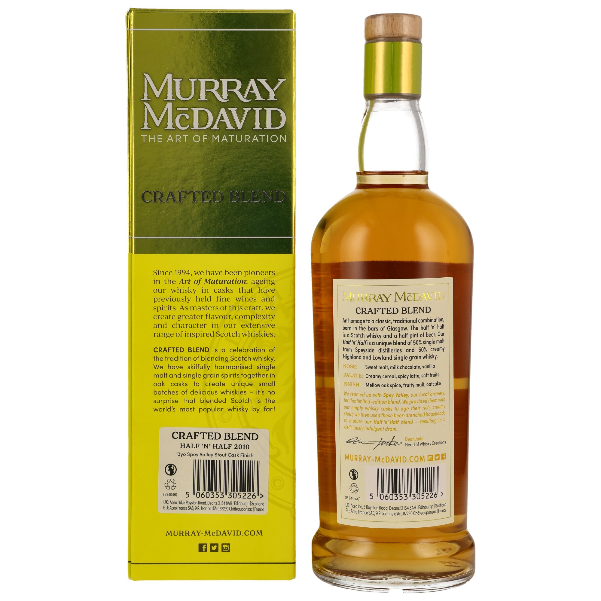 Half 'n' Half 2010/2024 - 13 y.o. - Spey Valley Stout Cask - Murray McDavid 51,5%