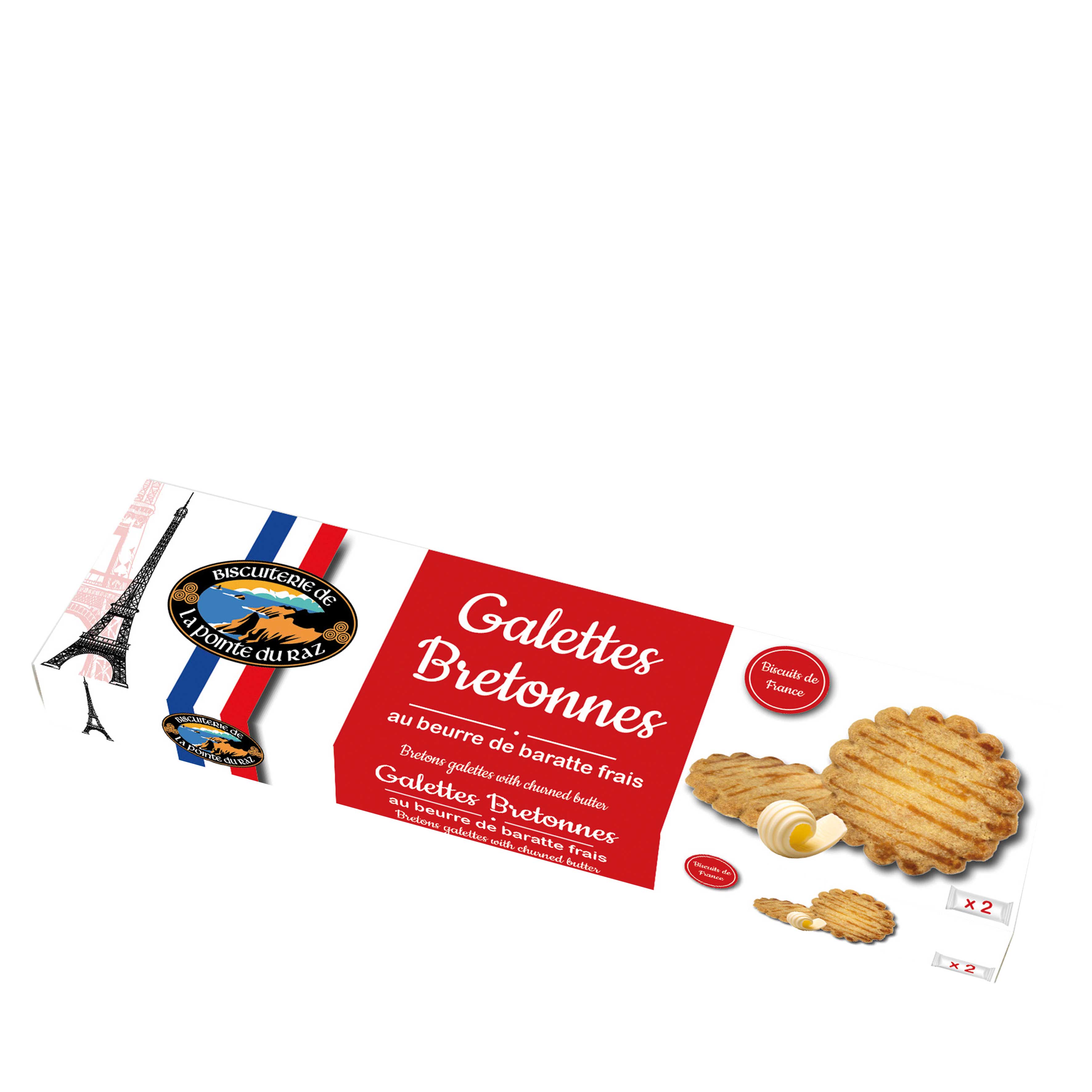 BISCUITERIE DE LA POINTE DU RAZ - Galettes Bretonnes - dünne Buttergaletten 80g