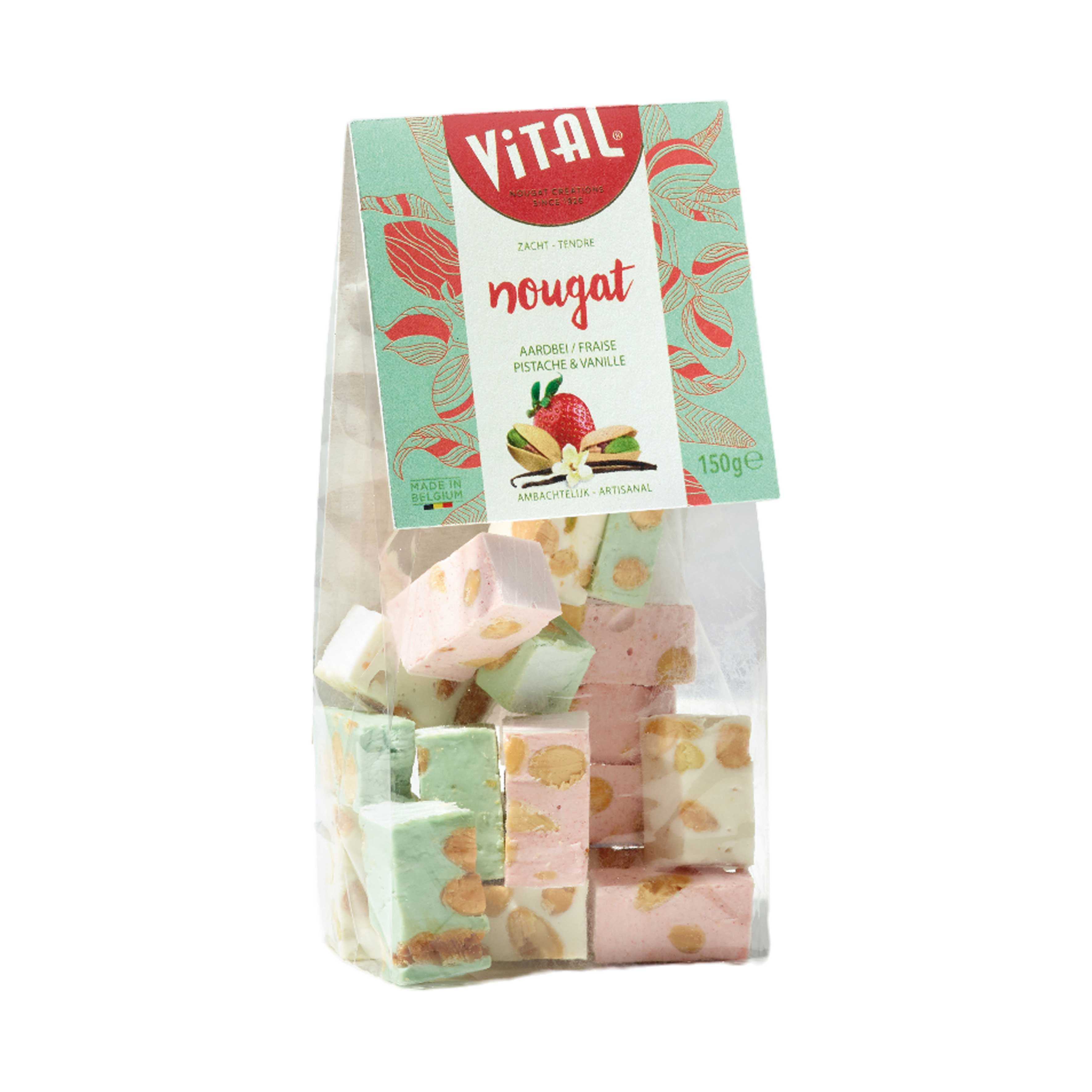 VITAL - Weicher Nougat - Erdbeere-Pistazie-Vanille 150g