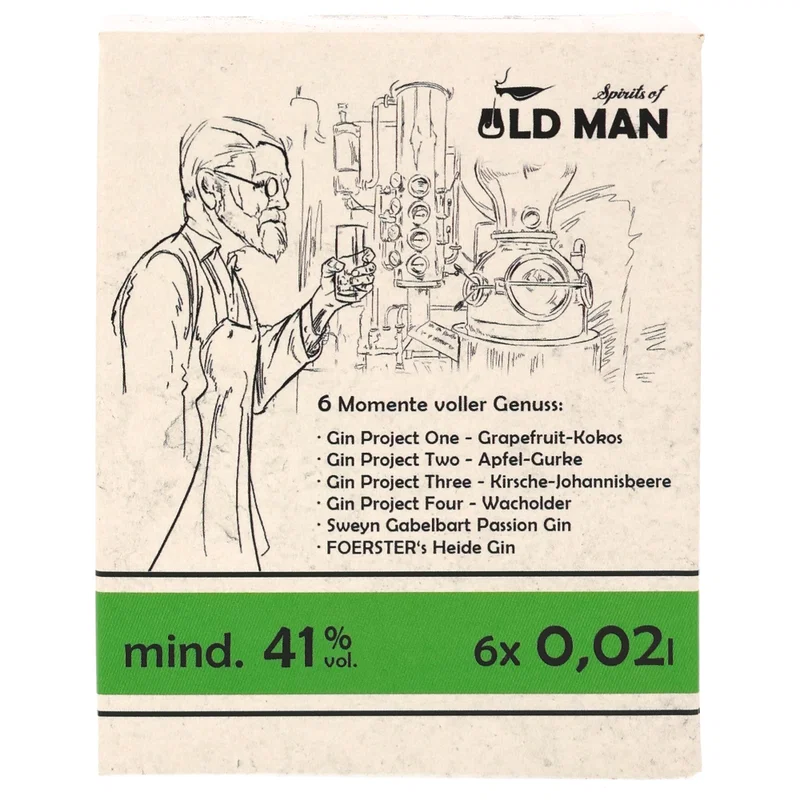 Oldman Gin Tastingbox 6x0,02l - 41%