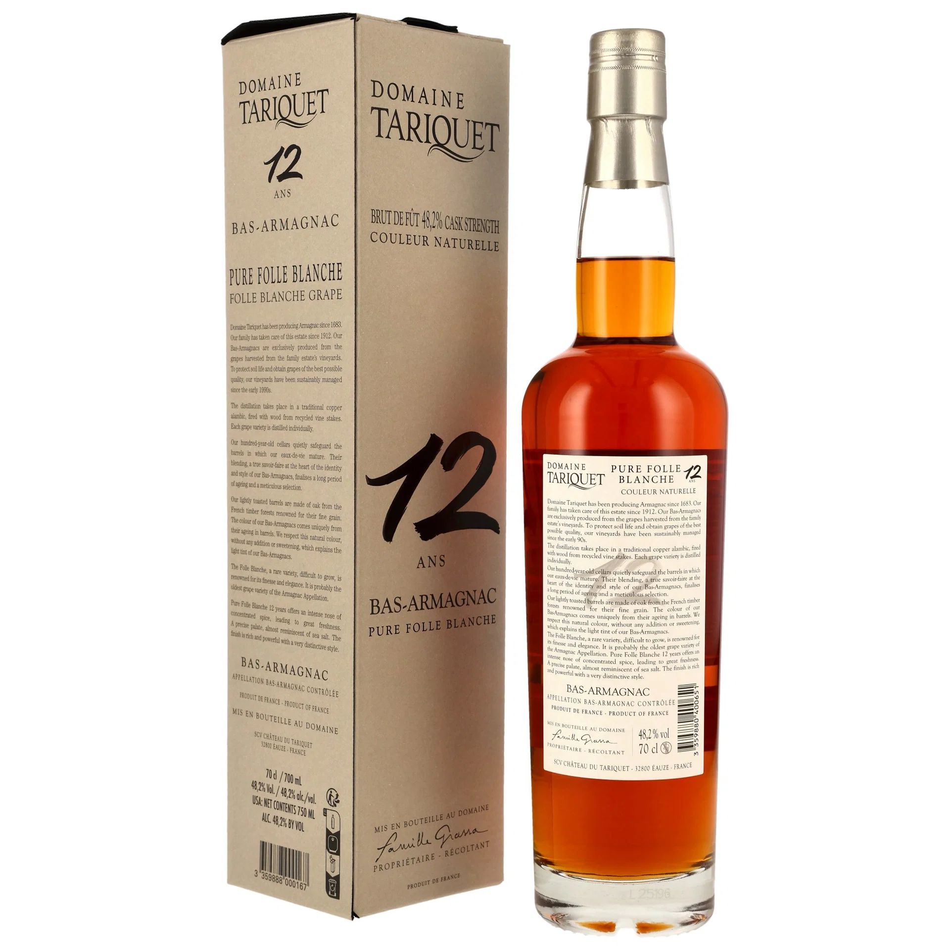 Tariquet Armagnac Folle Blanche 12 y.o. 48,2%