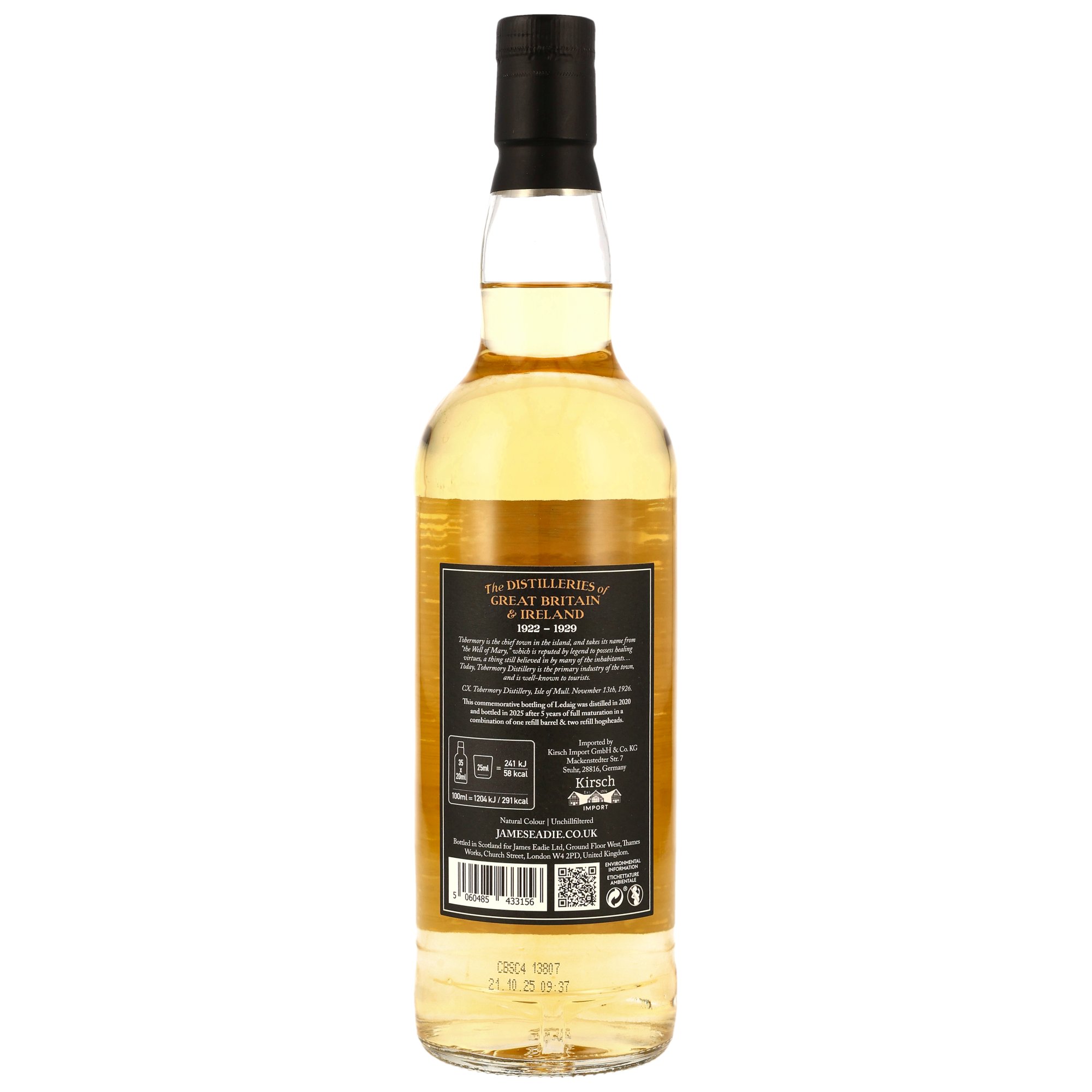 Ledaig 2020/2025 - 5 y.o. - James Eadie - 52,6%