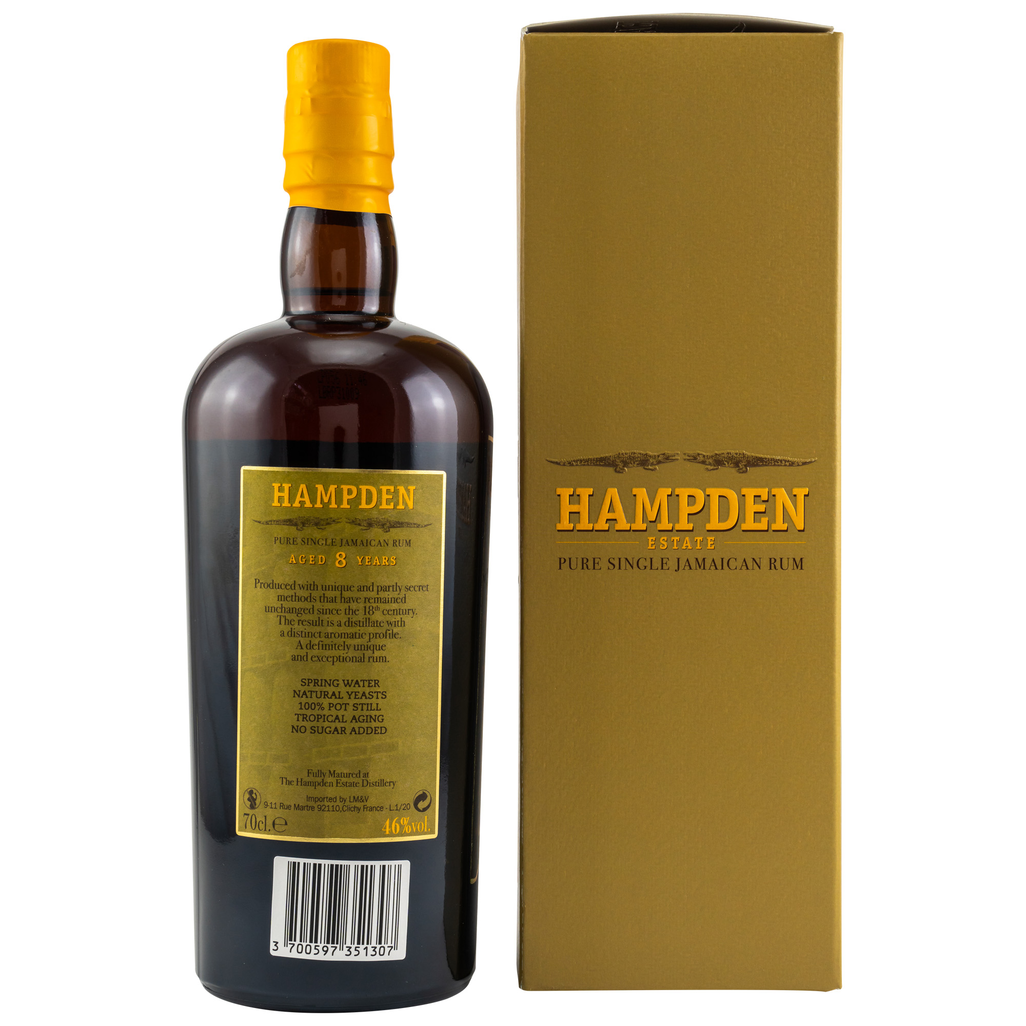 Hampden 8y. Pure Single Jamaican Rum 46%