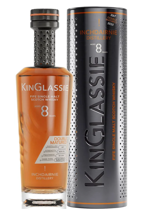 KinGlassie 8 Jahre - 2017/2025 - Double Matured - Bourbon & Amontillado Sherry Casks - Fife Single Malt Scotch Whisky