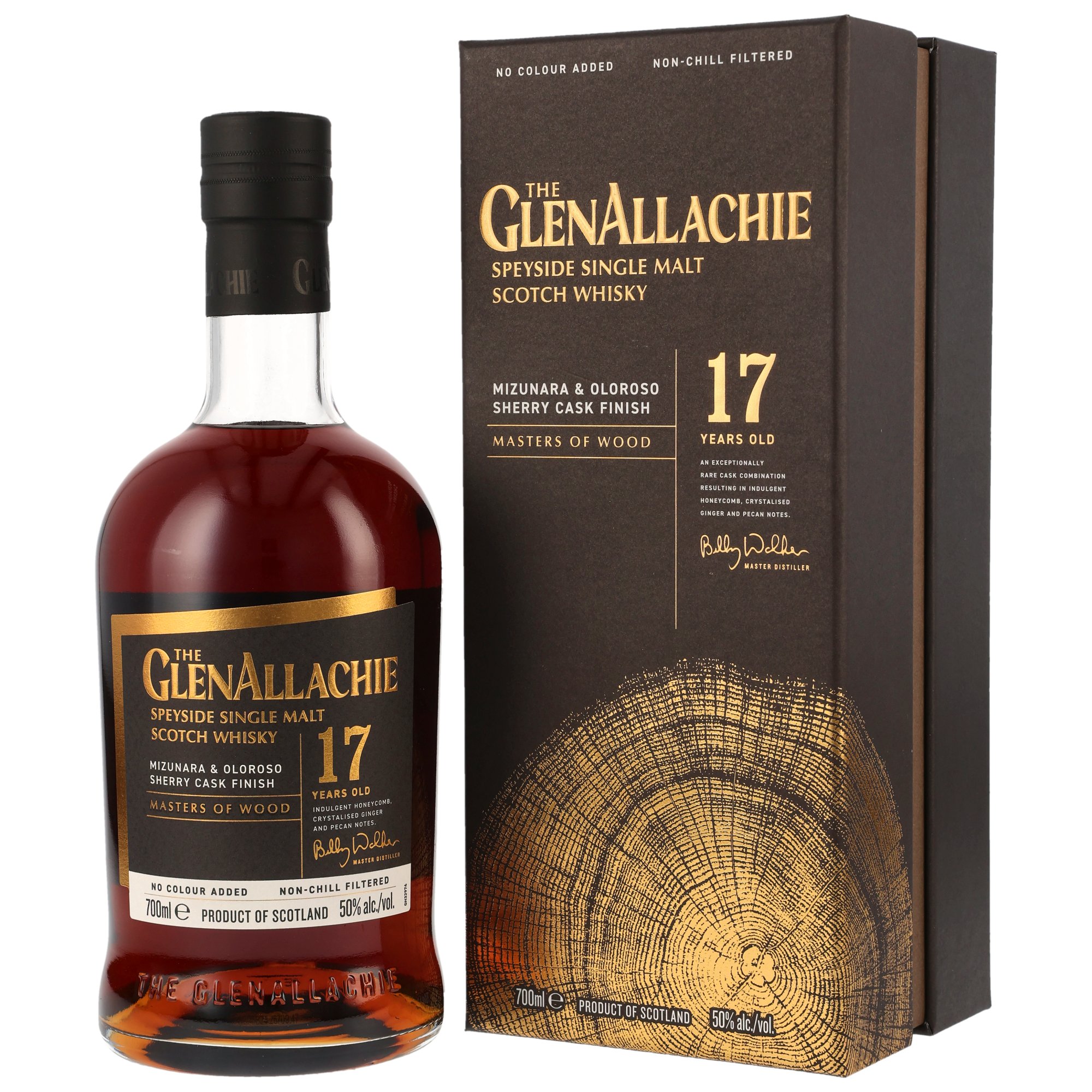 GlenAllachie - 17 y.o. Mizunara & Oloroso Cask Finish - Masters of Wood 50%