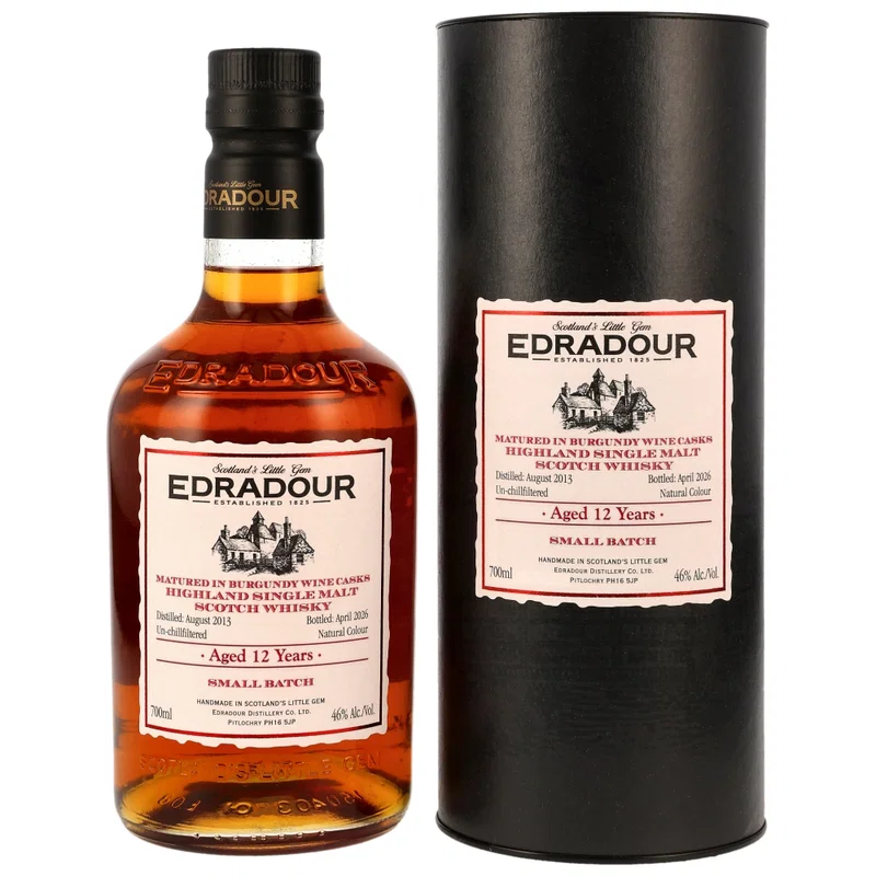 Edradour 2013/2026 - 12 y.o. - 1st Fill Burgundy Wine Casks - Small Batch 46%