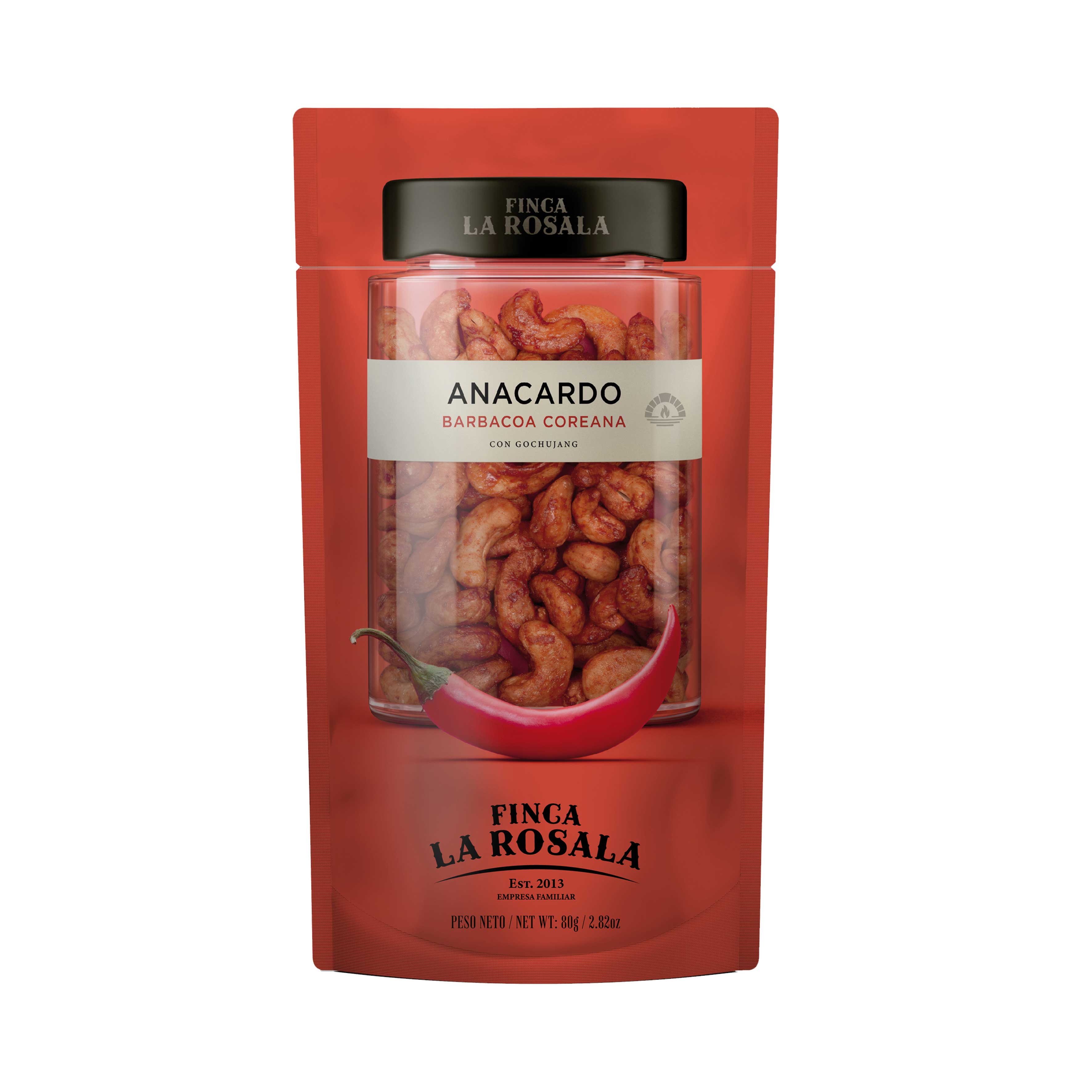 FINCA LA ROSALA - Cashew mit Korean BBQ Gewürze 80g - Doypack