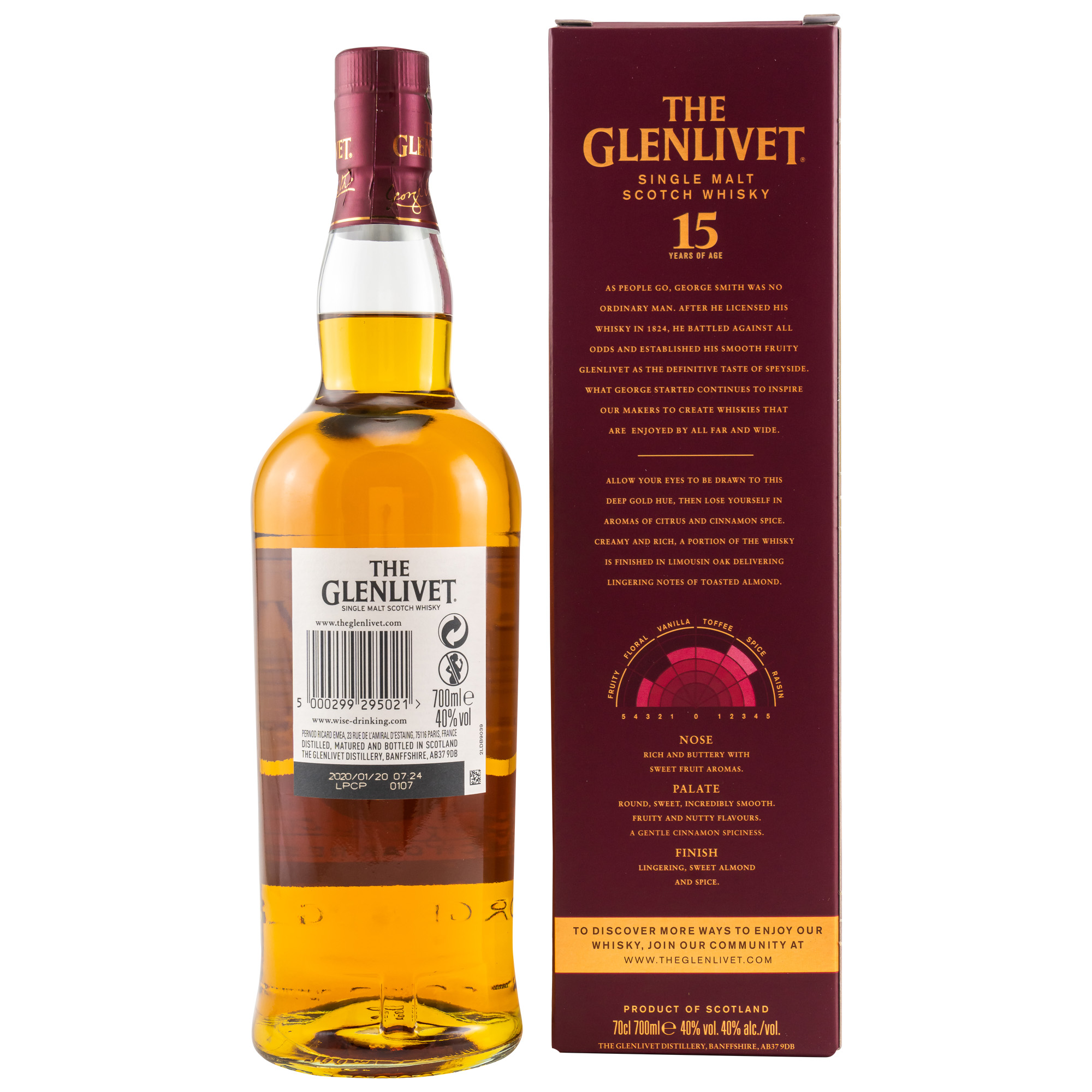 Glenlivet 15 y.o. - French Oak Reserve 40%