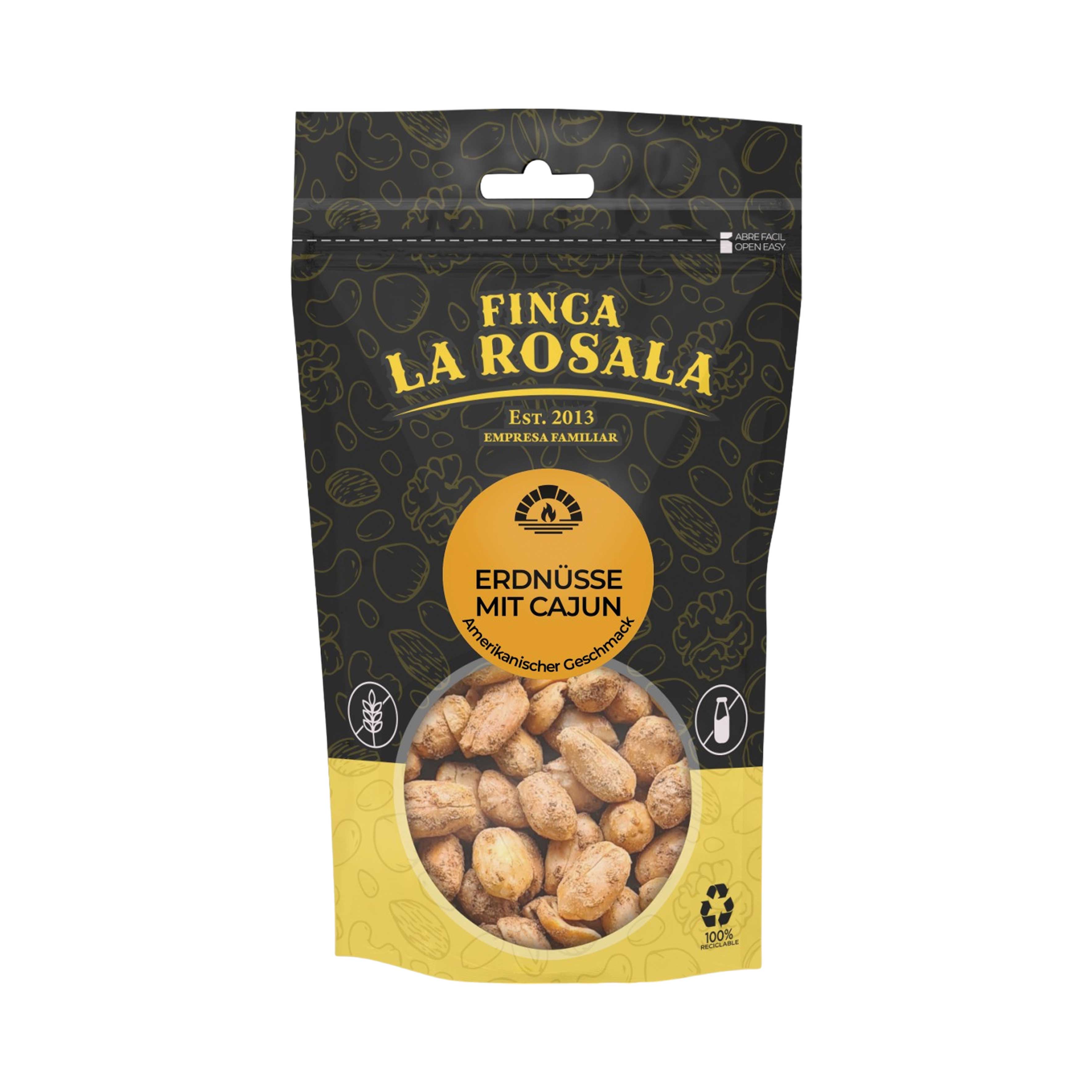 FINCA LA ROSALA - Erdnüsse - Cajun 80g - Doypack
