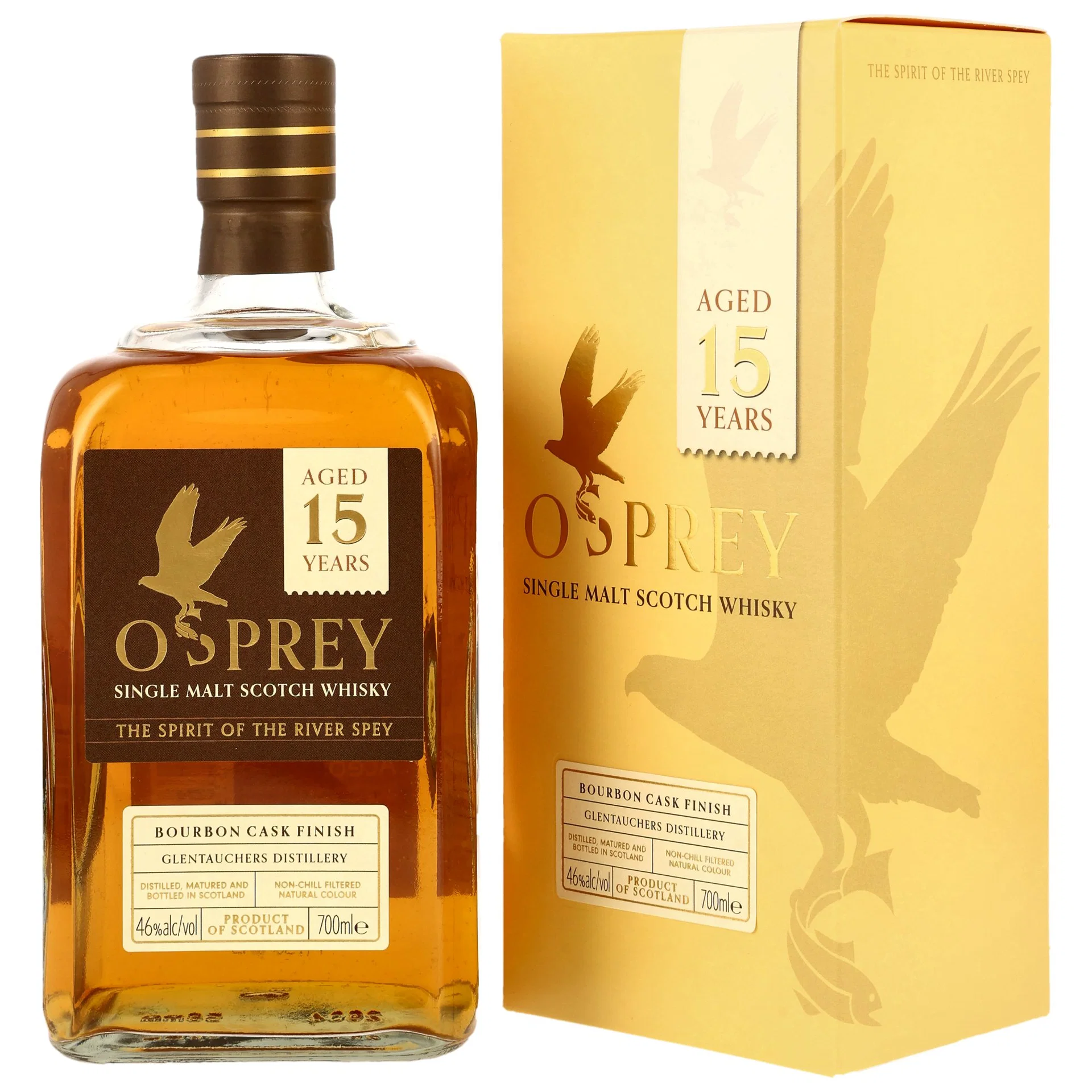 Glentauchers 15 y.o. Single Malt - Bourbon Cask Finish - Osprey 46%