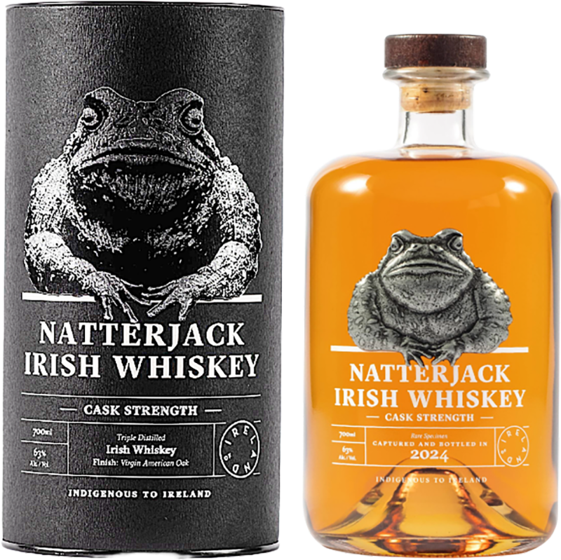 Natterjack Cask Strength Blended Irish Whiskey in GP 63% 0.7l