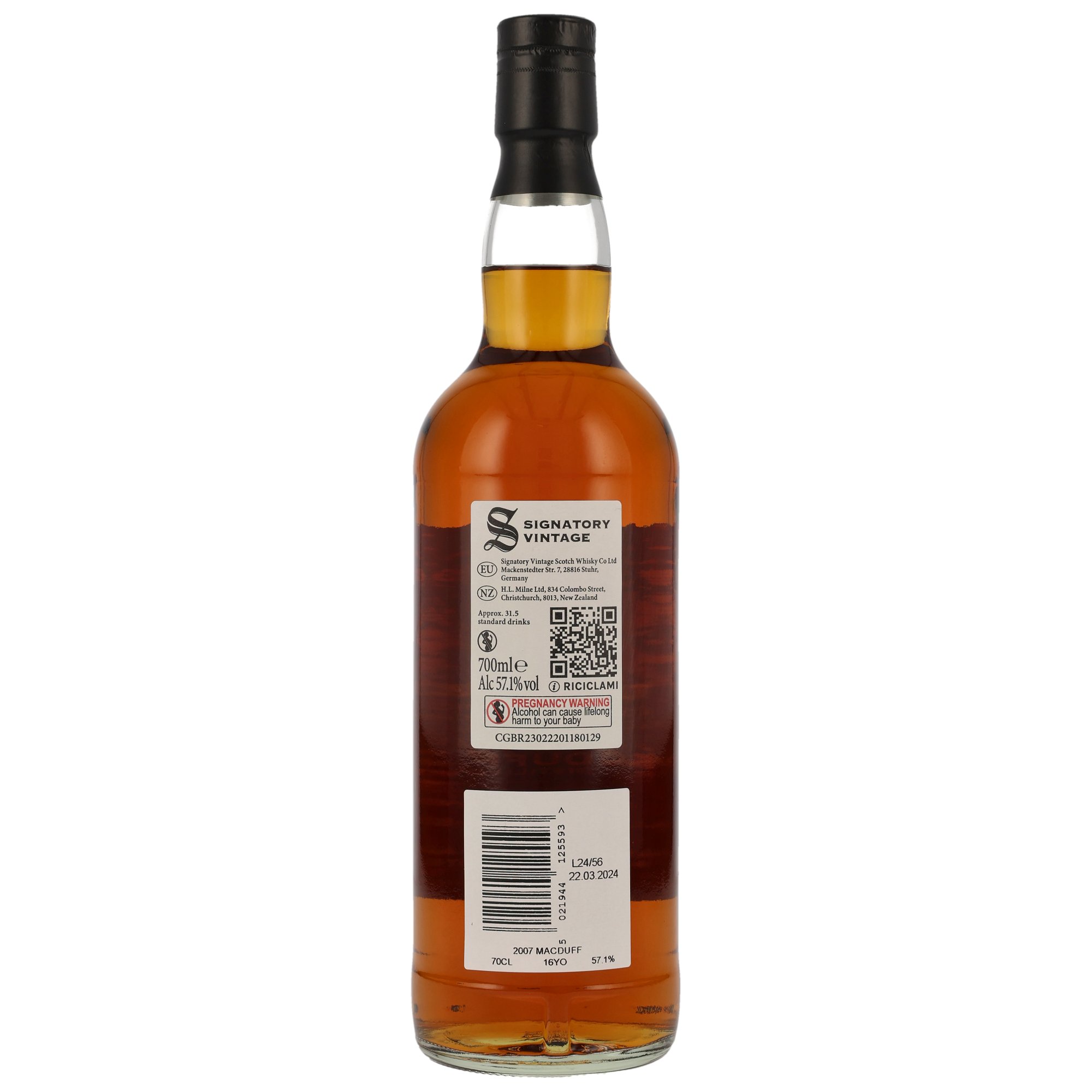 Macduff 2007 - 16 y.o. - Signatory 100 PROOF Exceptional Edition #3