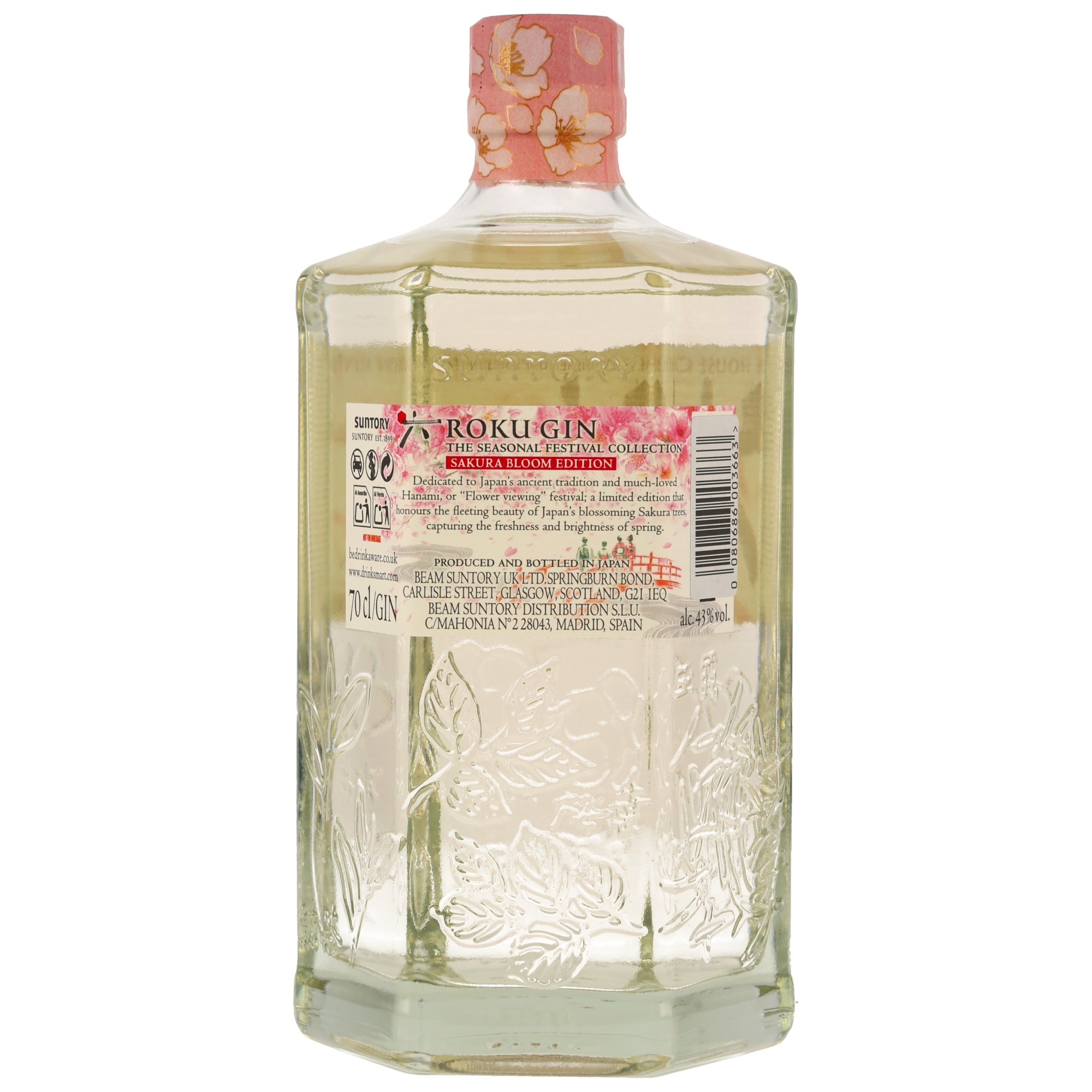 Roku Sakura Bloom Japanese Craft Gin 43%