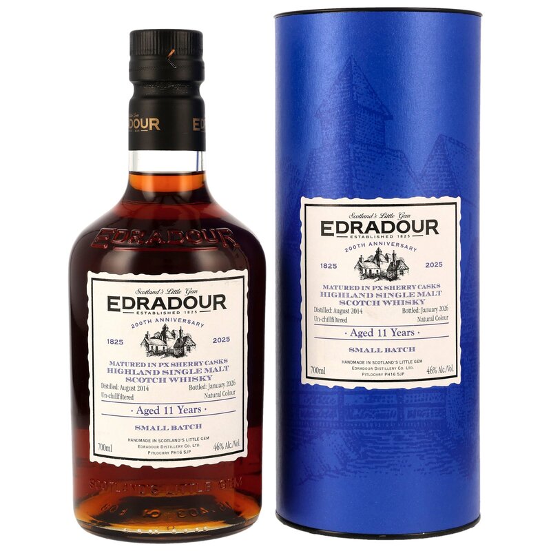 Edradour 2014/2026 - 11 y.o. - 1st Fill PX Sherry Casks - 200th Anniversary