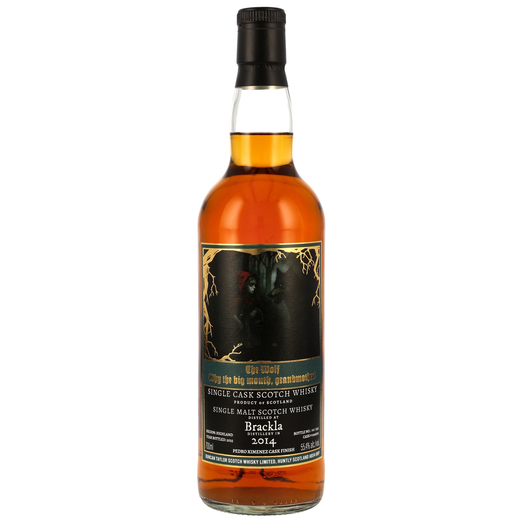 Brackla 2014/2025 - Pedro Ximenez Cask #9346565 - Fairytale Series (Duncan Taylor) 55,4%
