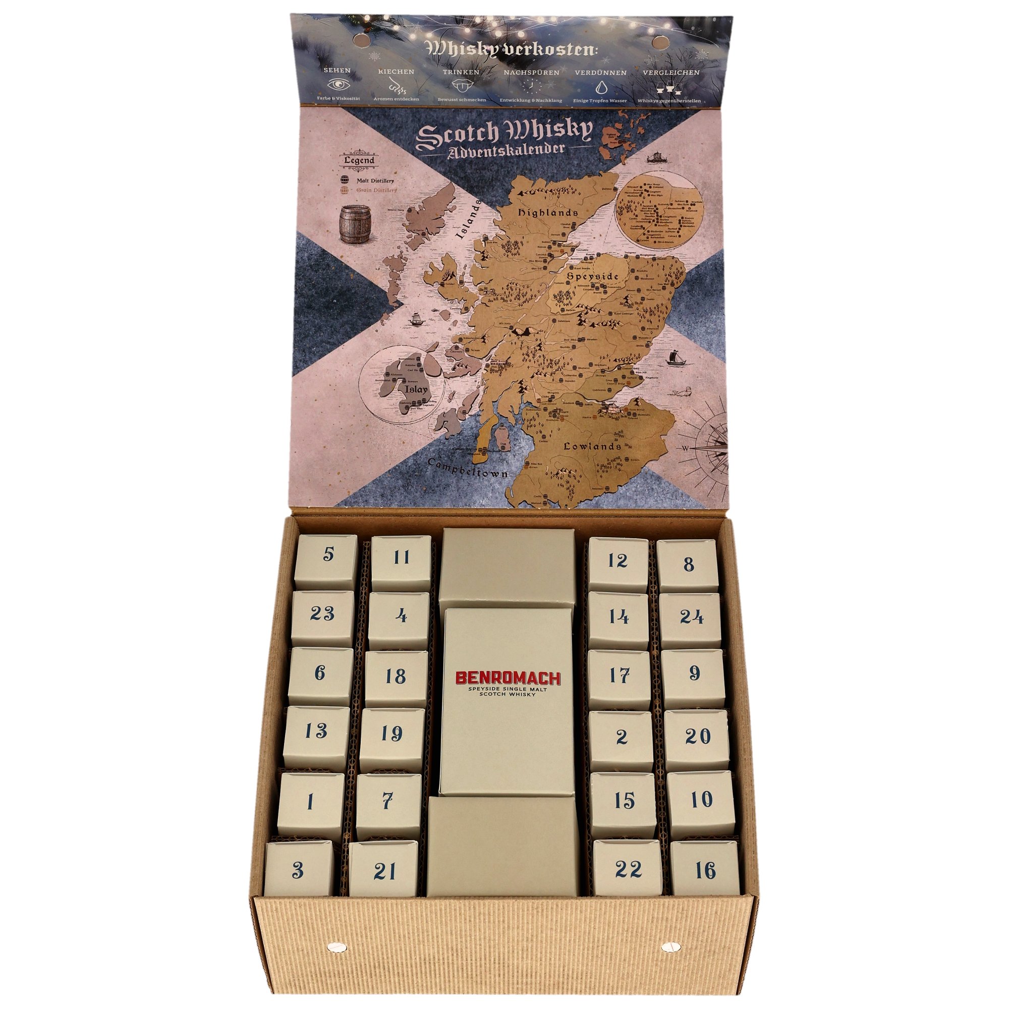 Adventskalender - SCOTCH WHISKY 24 x 0,02l - 48,3%