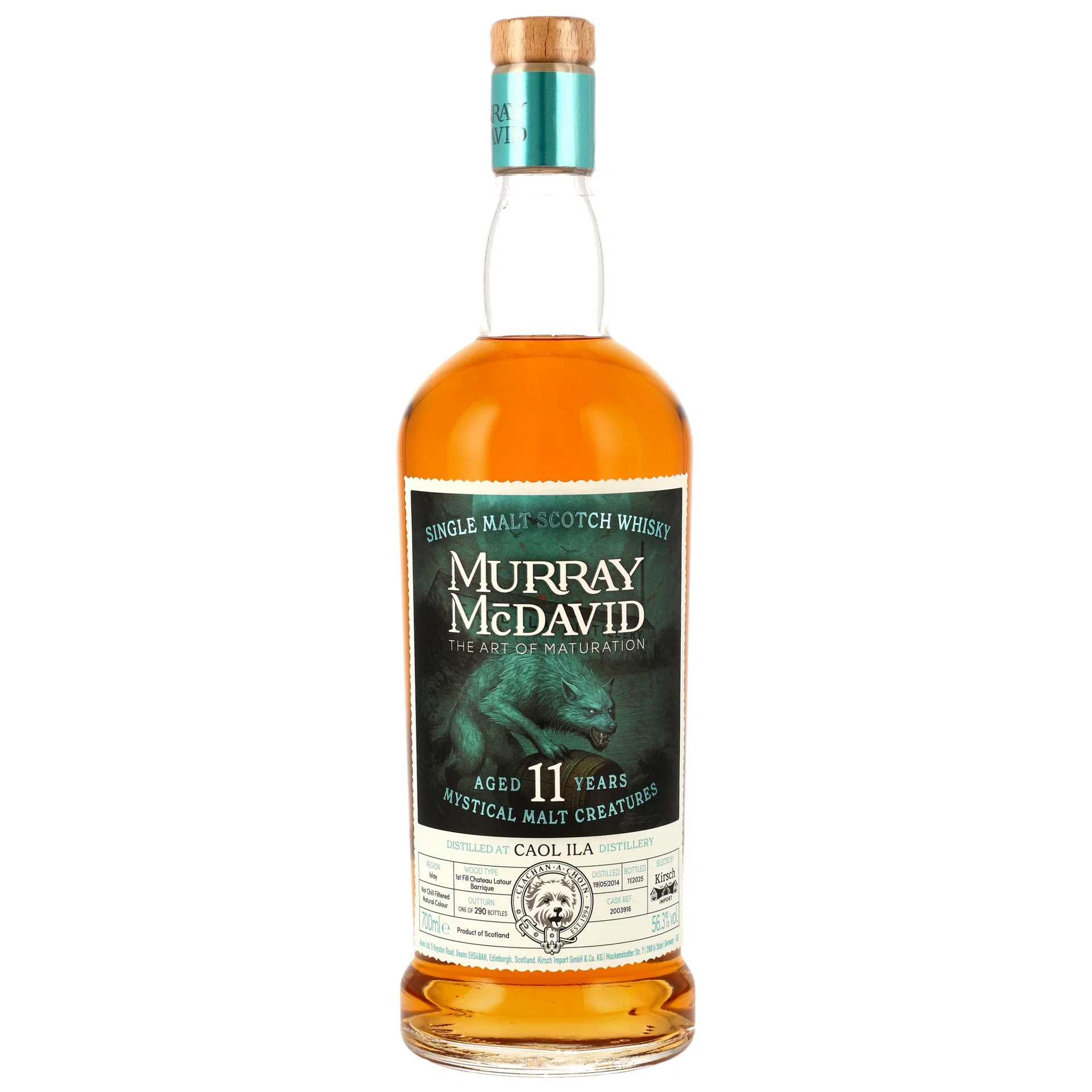 Caol Ila 2014/2025 - 11 y.o. - Mystical Malt Creatures - 1st Fill Chateau Latour Cask - Murray McDavid