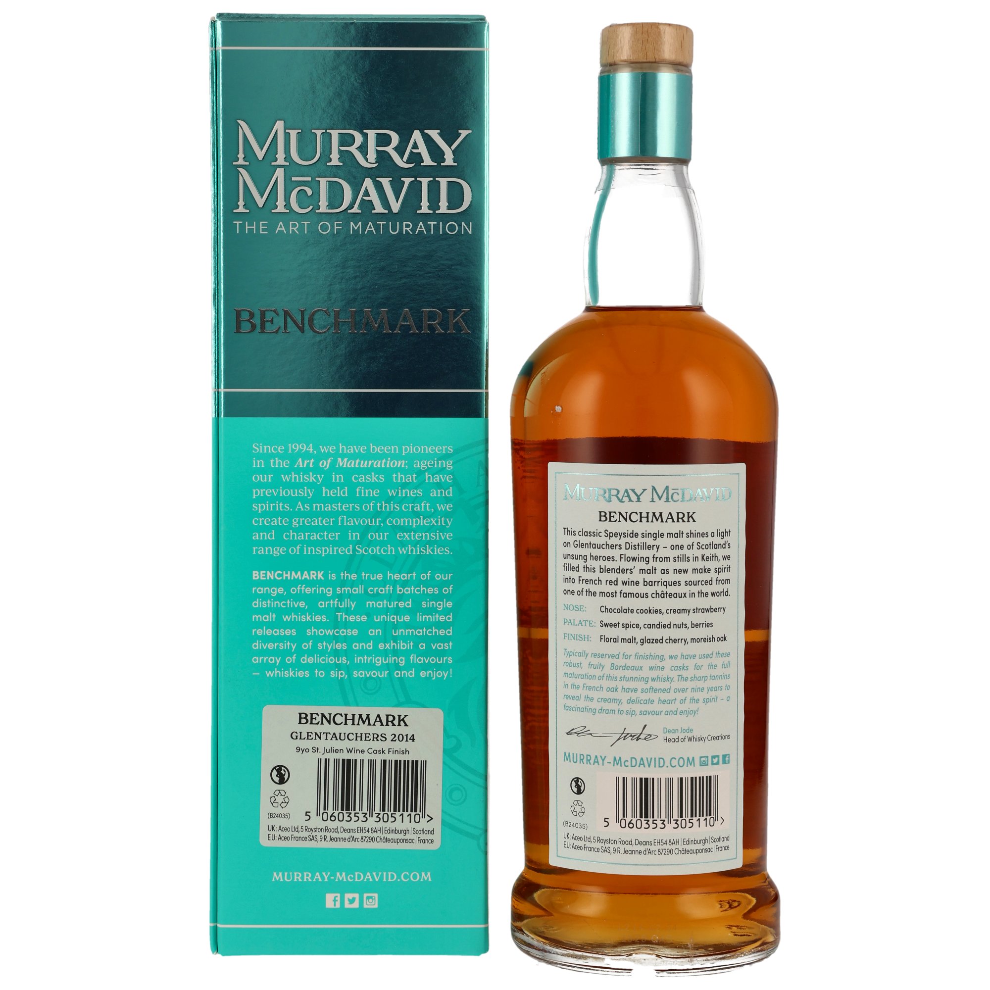 Glentauchers 2014/2024 - 9 y.o. - St. Julien Wine Cask - Murray McDavid 52,1%