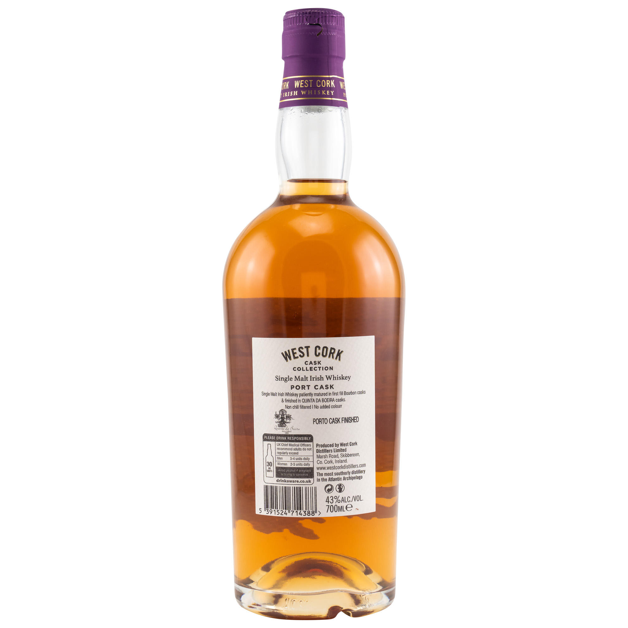 West Cork Single Malt Port Cask Finish 43%