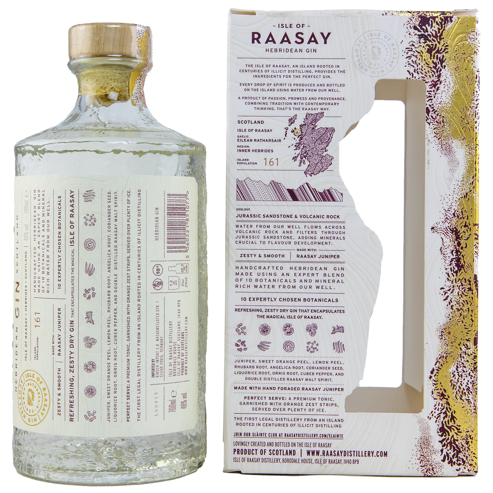Isle of Raasay Hebridean Gin 46%