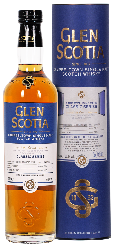 Glen Scotia Classic Series Vintage 2017 55,8% - 1st Fill PX-Finish - Cask 4 of 5 - First Fill PX Hogshead Finish