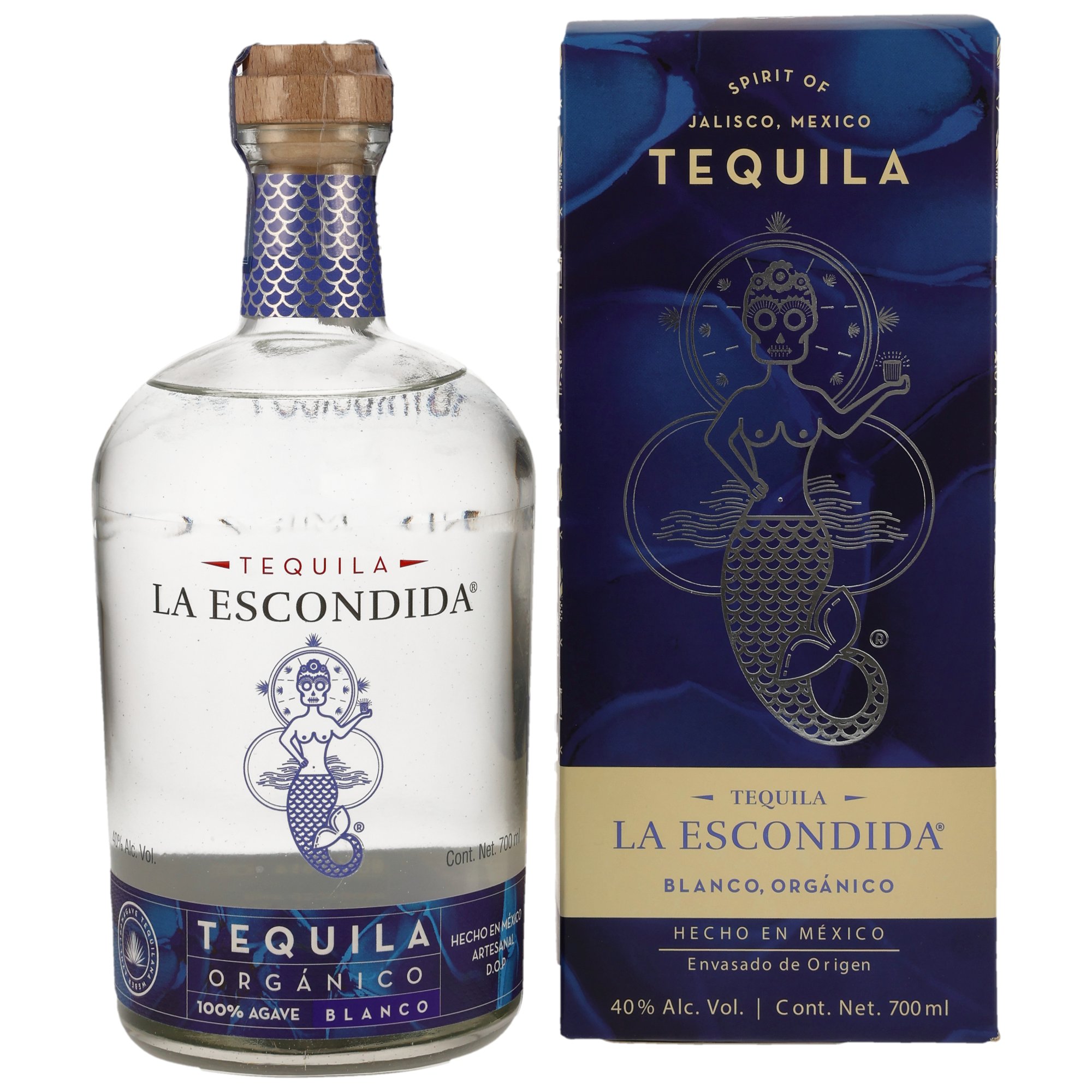 La Escondida Tequila Blanco - Organico 40%