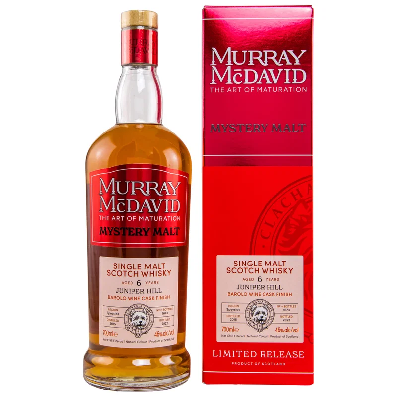 Strathdearn Juniper Hill 2015/2022 - 6 y.o. - Barolo Wine Cask - Murray McDavid