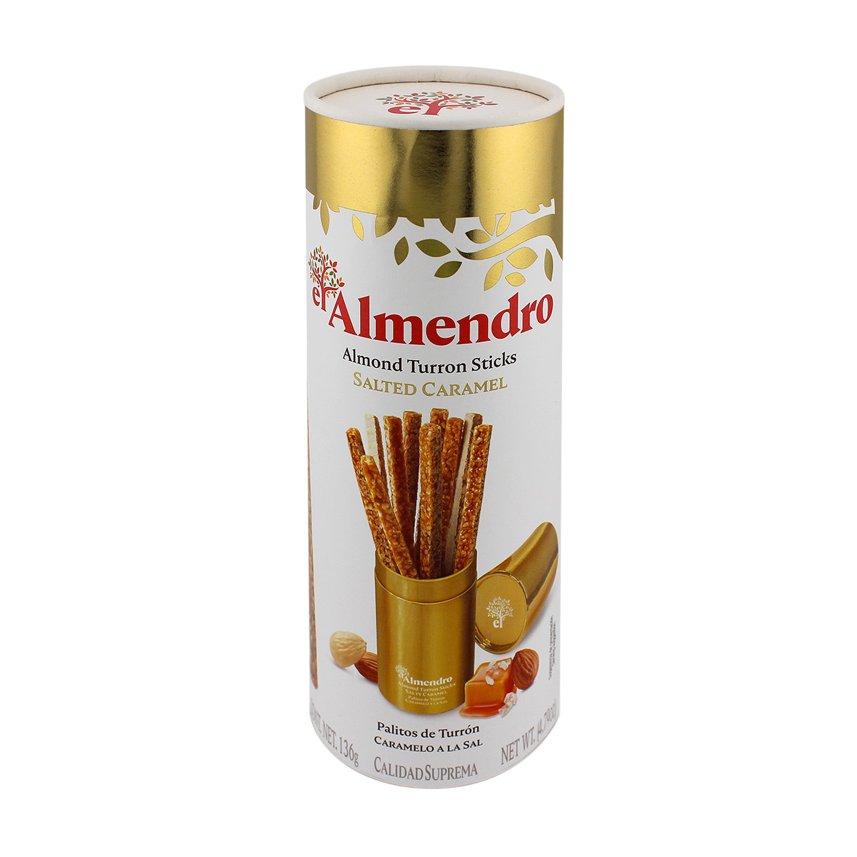 El Almendro – Almond Turron sticks salted Caramell 136g
