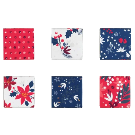 Dolfin Carré - Geschenkbox Carré 9 ,Winter Flower‘