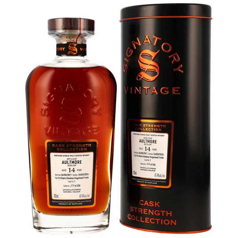Aultmore 2011/2026 - 14 y.o. - 1st Fill PX Cask Finish #1 - Sig CS