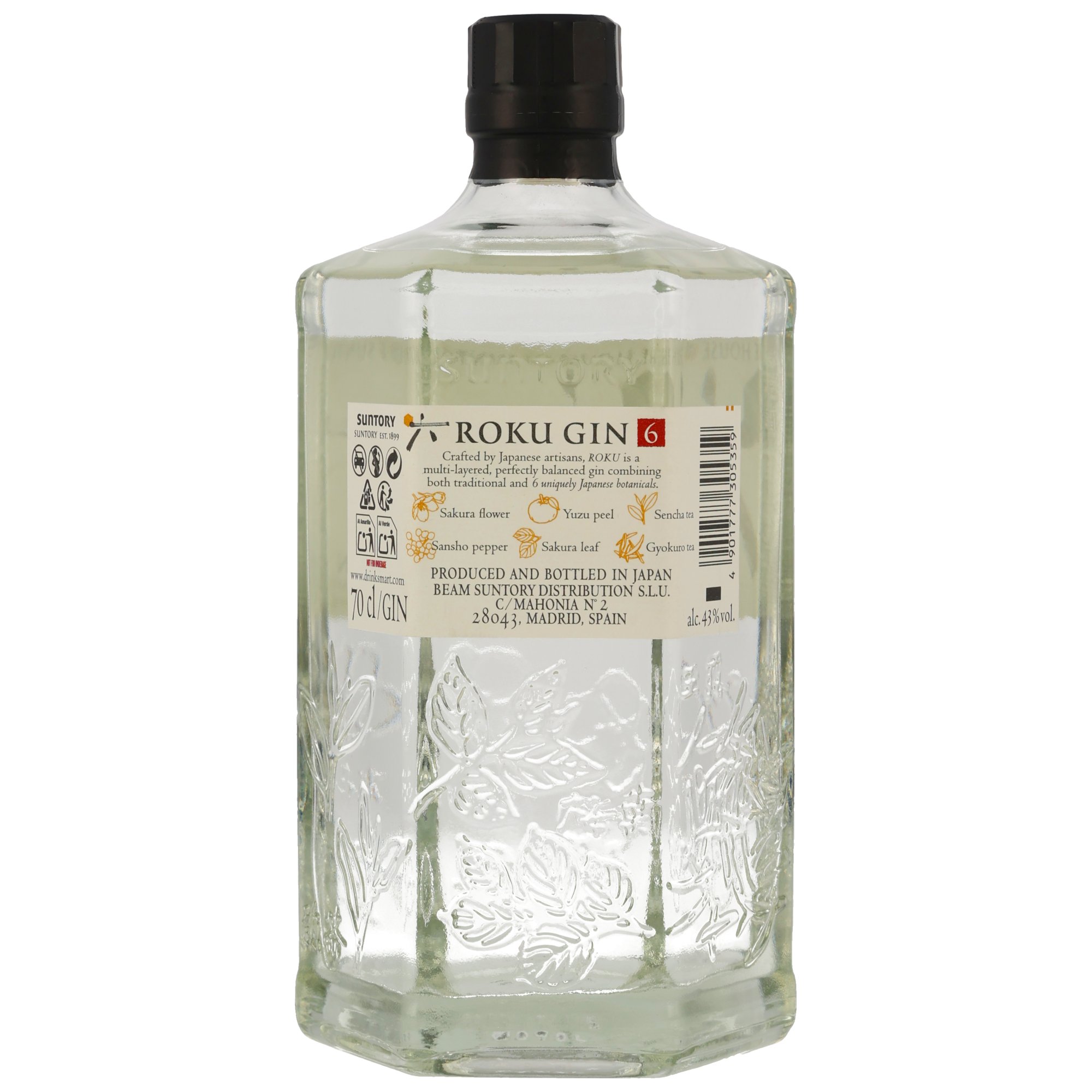 Roku Japanese Craft Gin 43%