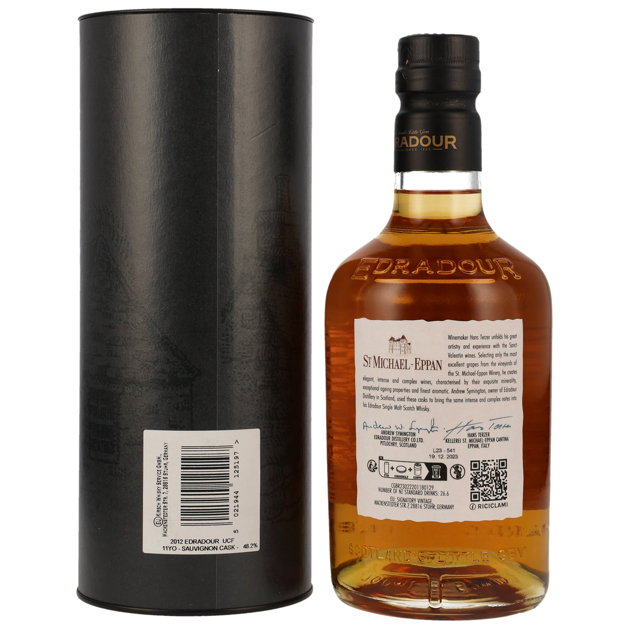 Edradour 11 y.o. - Sauvignon Cask #1002 - St. Michael Eppan 48,2%