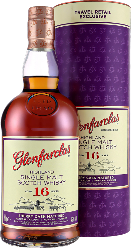 Glenfarclas 16 Years Old Speyside Single Malt in GP 46% 0.7l