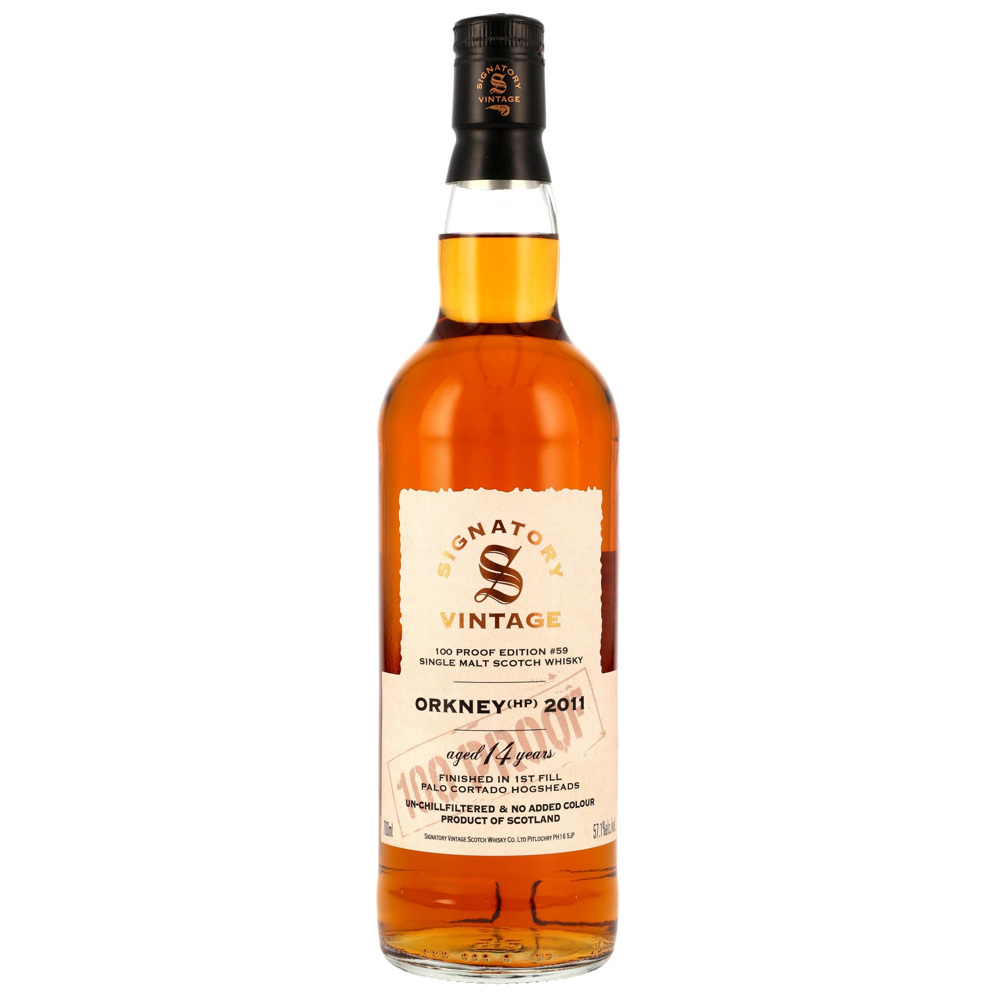 Orkney (HP) 2011/2025 - 14 y.o. Palo Cortado - Signatory 100 PROOF Edition #59