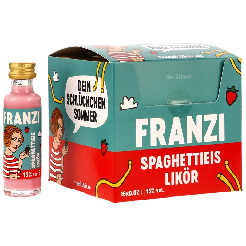 Franzi Spaghettieis Likör 15% - 0,02l.