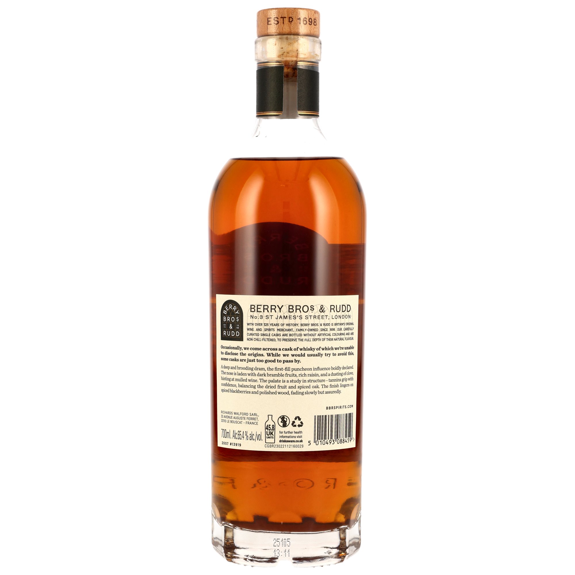 Secret Speyside 2007/2025 - 18 y.o. - 1st Fill Puncheon #13919 (Berry Bros. & Rudd) - Cloudy Bottling 65,4%