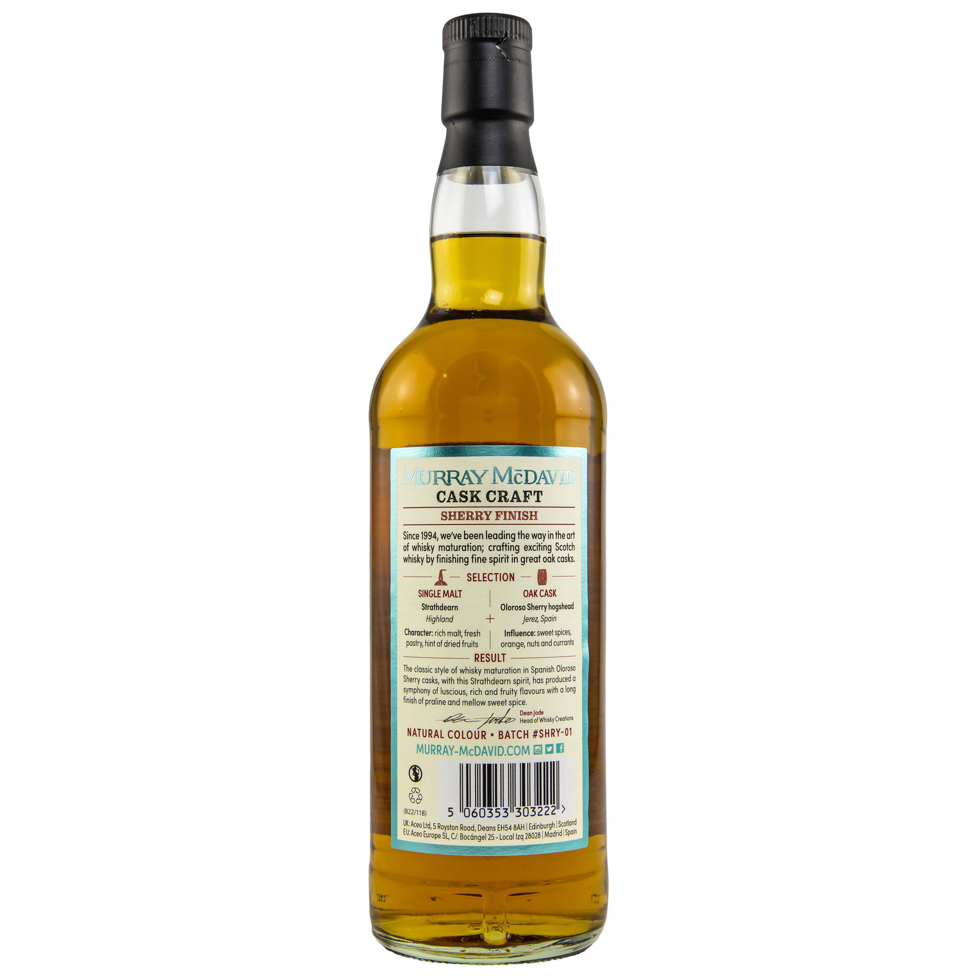 Strathdearn Sherry Cask Finish - Cask Craft - Murray McDavid 44,5%